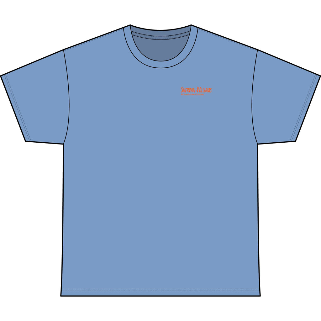 SW_SUNFIRE PRO Logo Performance Tee — Front & Back Design - Orange Font