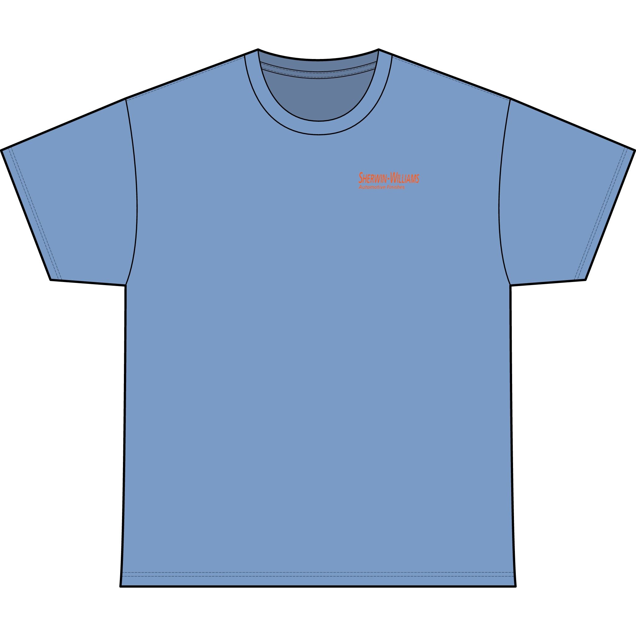 SW_SUNFIRE PRO Logo Performance Tee — Front & Back Design - Orange Font