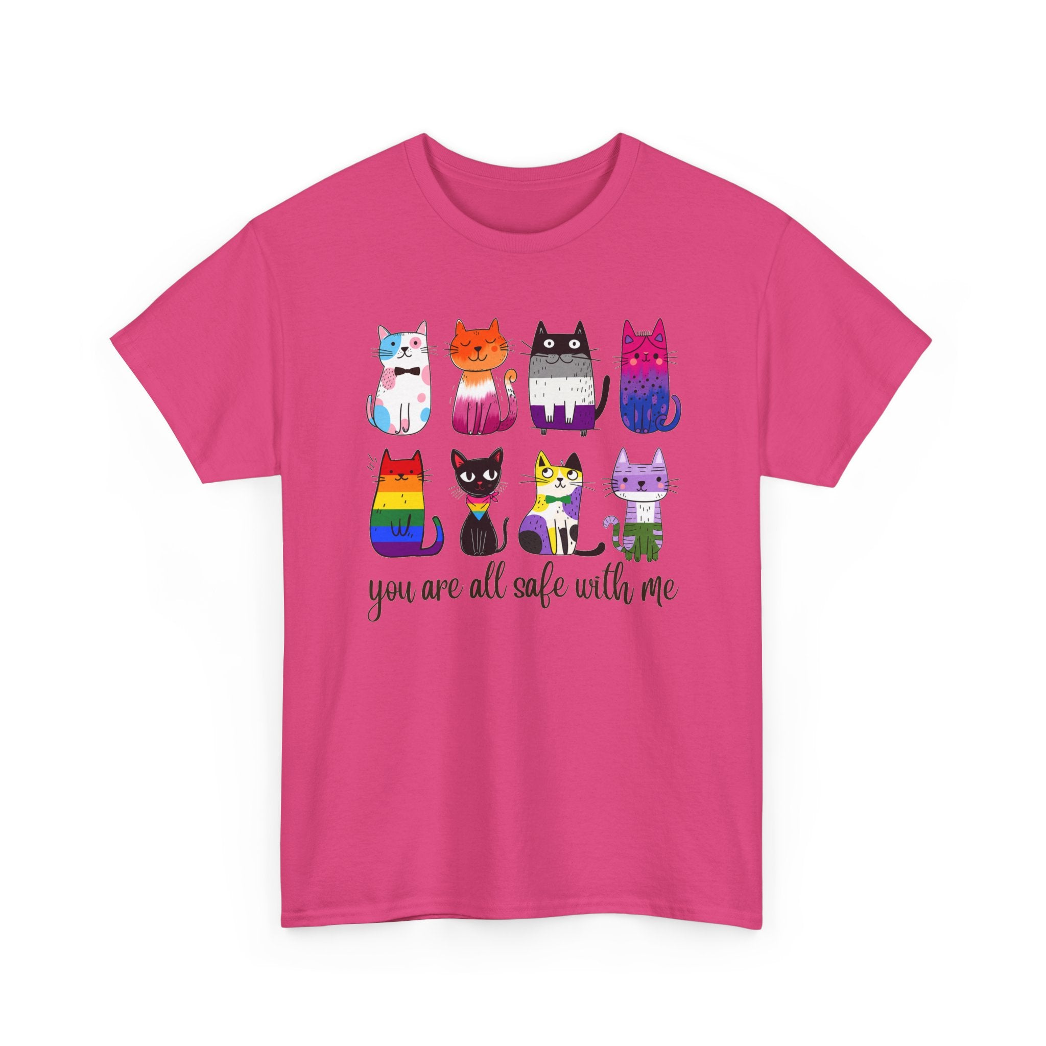 You Are All Safe With Me Cat T-Shirt — Cute Cats Representing ALL Lifestyles