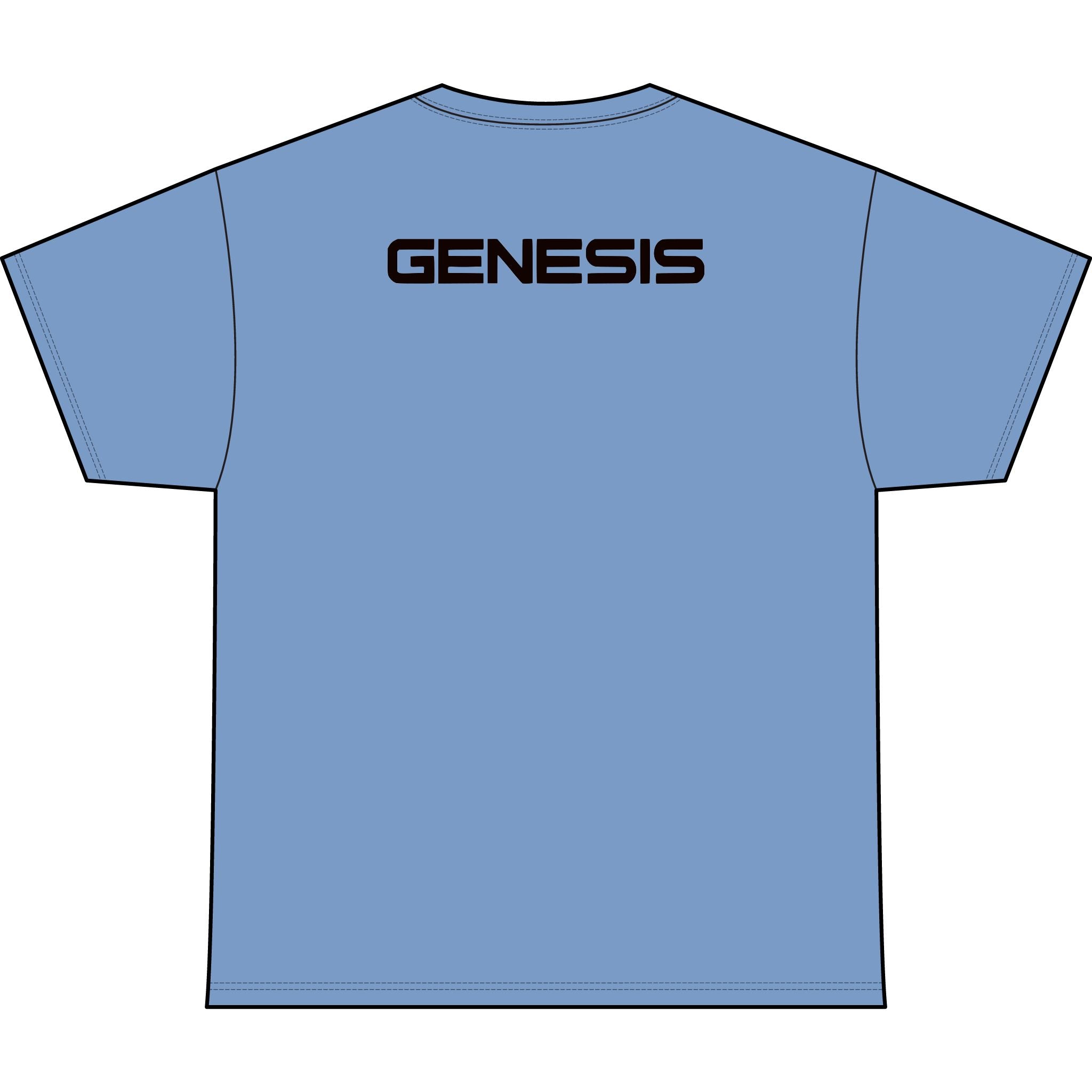 SW_Genesis Logo Performance Tee — Front & Back Design - Black Font