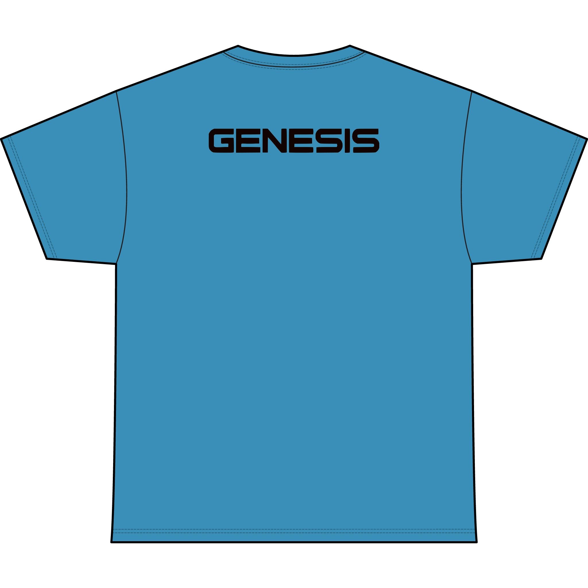 SW_Genesis Logo Performance Tee — Front & Back Design - Black Font