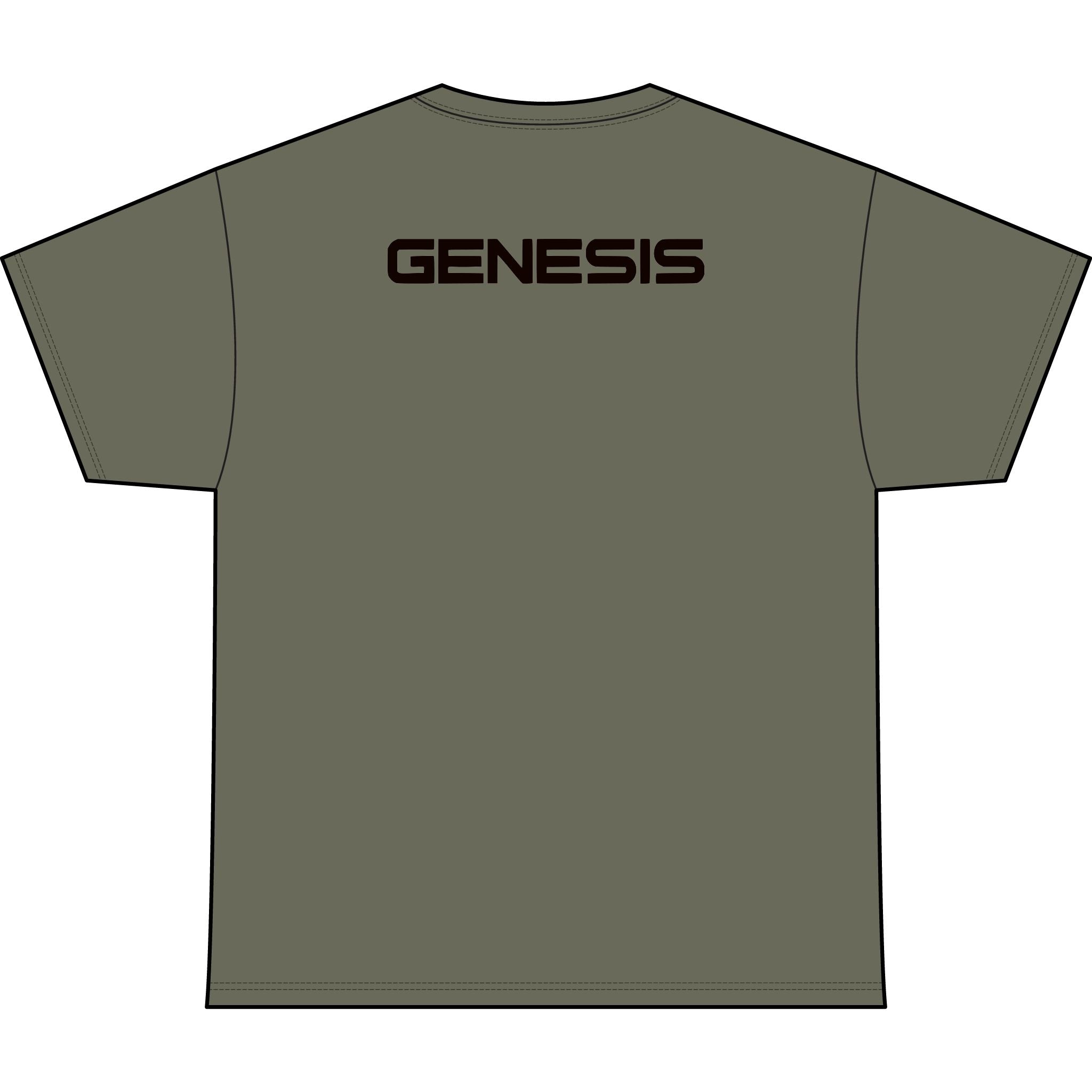 SW_Genesis Logo Performance Tee — Front & Back Design - Black Font