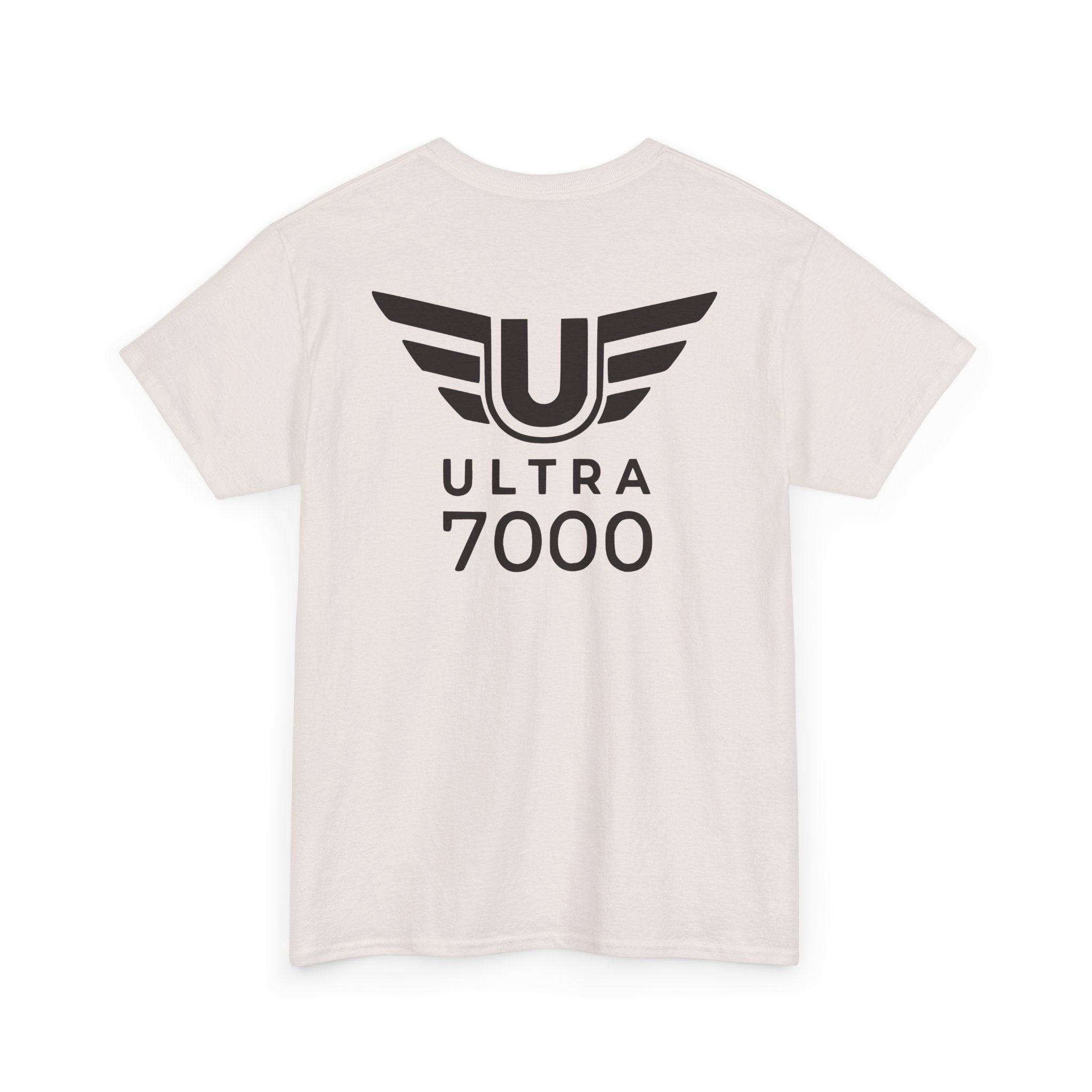 SW_Ultra 7000 Logo Tee - Front and Back Print Black Font - 100% Cotton