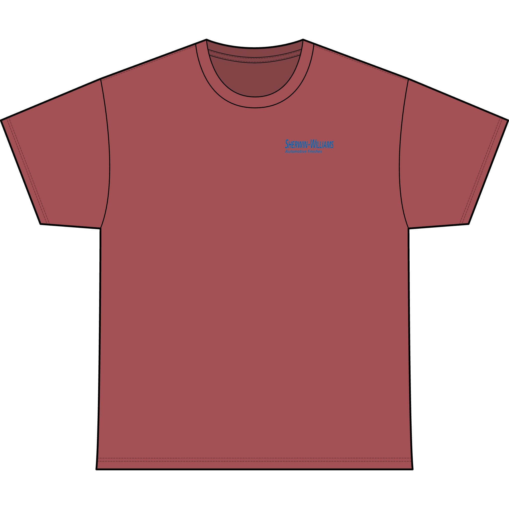 SW_Genesis Logo Performance Tee — Front & Back Design - Blue Font