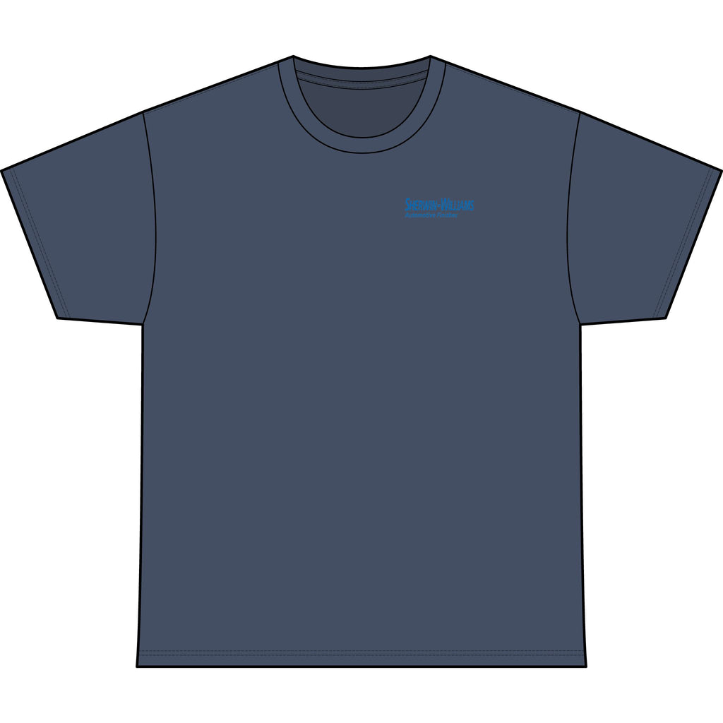 SW_Genesis Logo Performance Tee — Front & Back Design - Blue Font