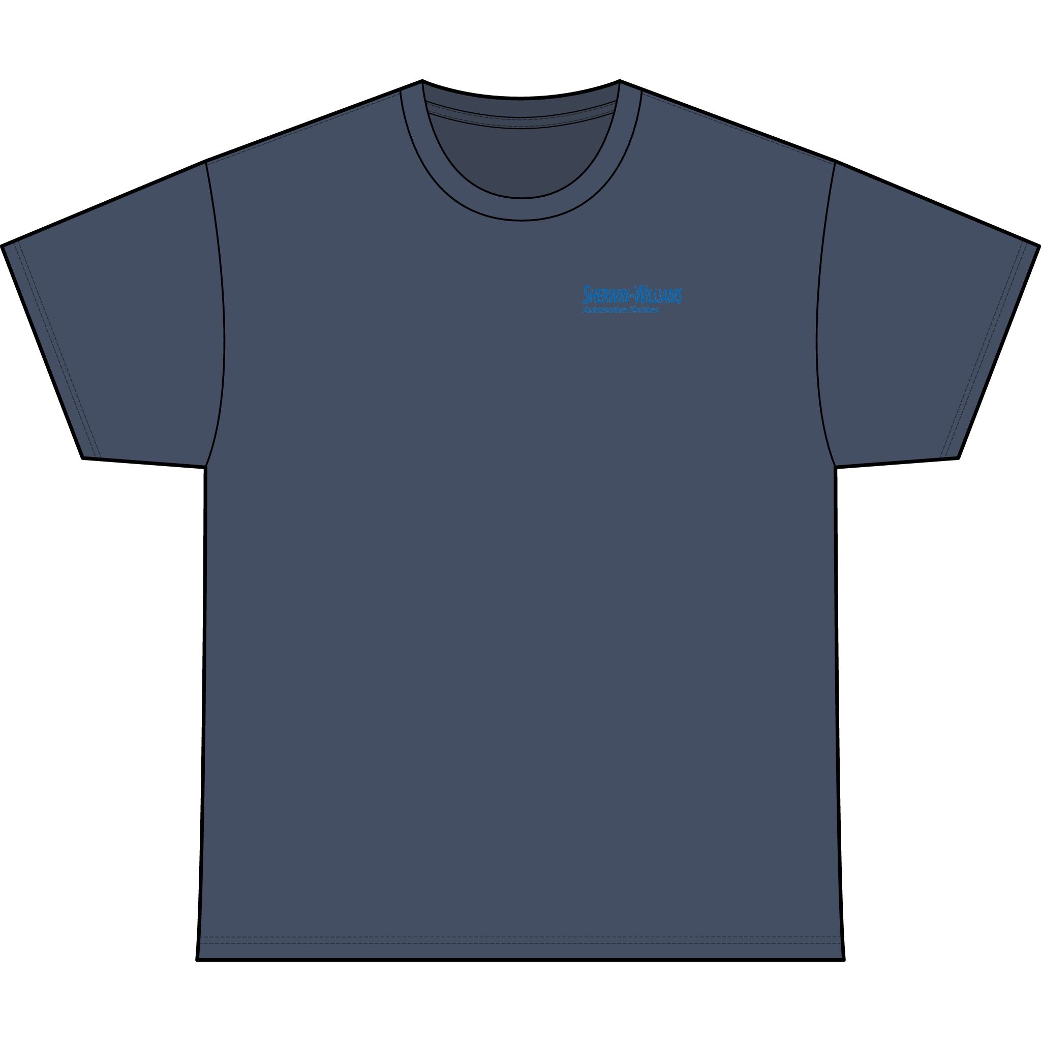SW_Genesis Logo Performance Tee — Front & Back Design - Blue Font