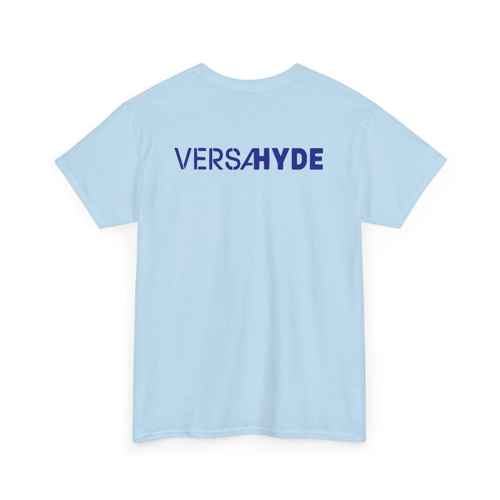 SW_VersaHyde Logo Tee - Front and Back Print Blue Font - 100% Cotton