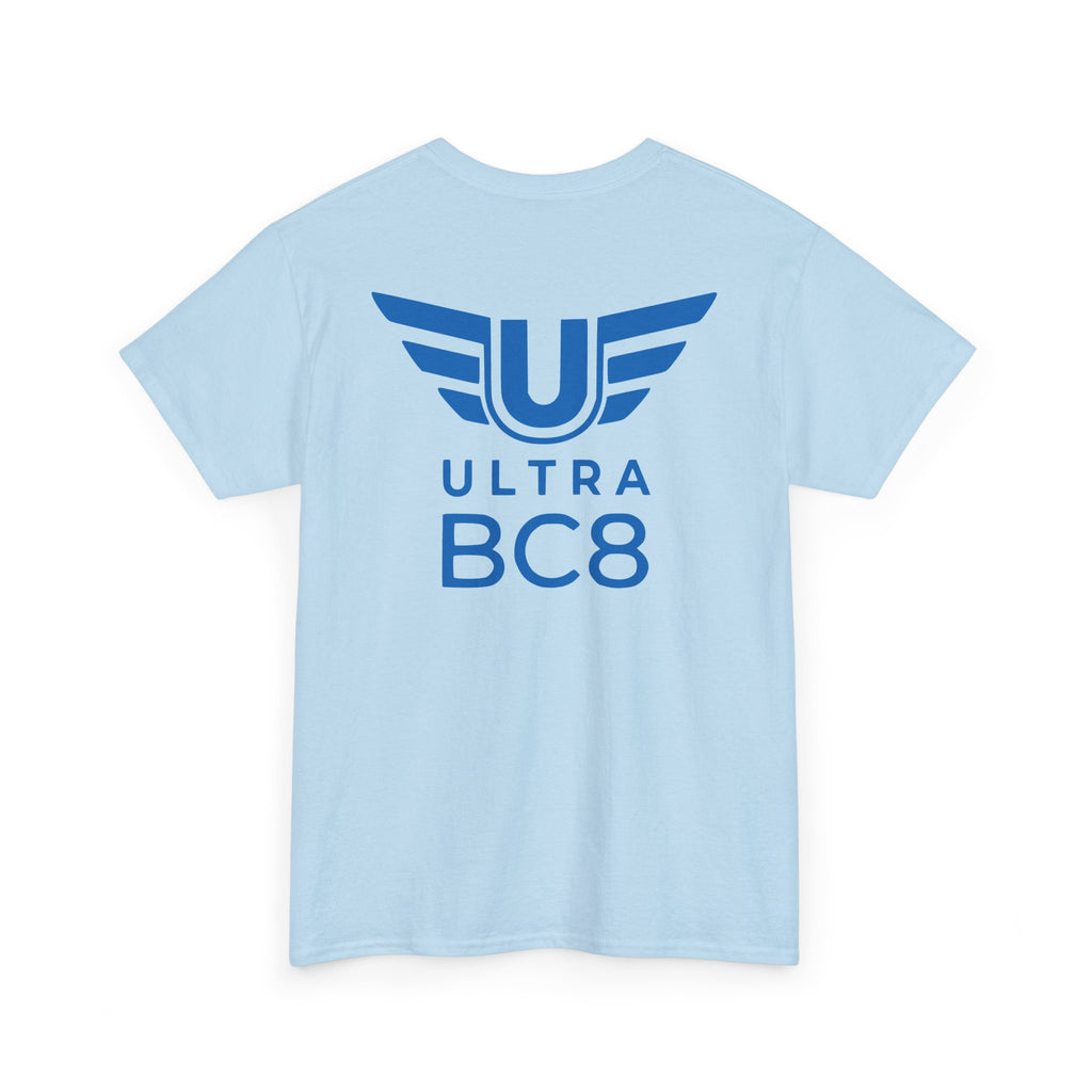 SW_Ultra BC8 Logo Tee - Front and Back Print Blue Font - 100% Cotton
