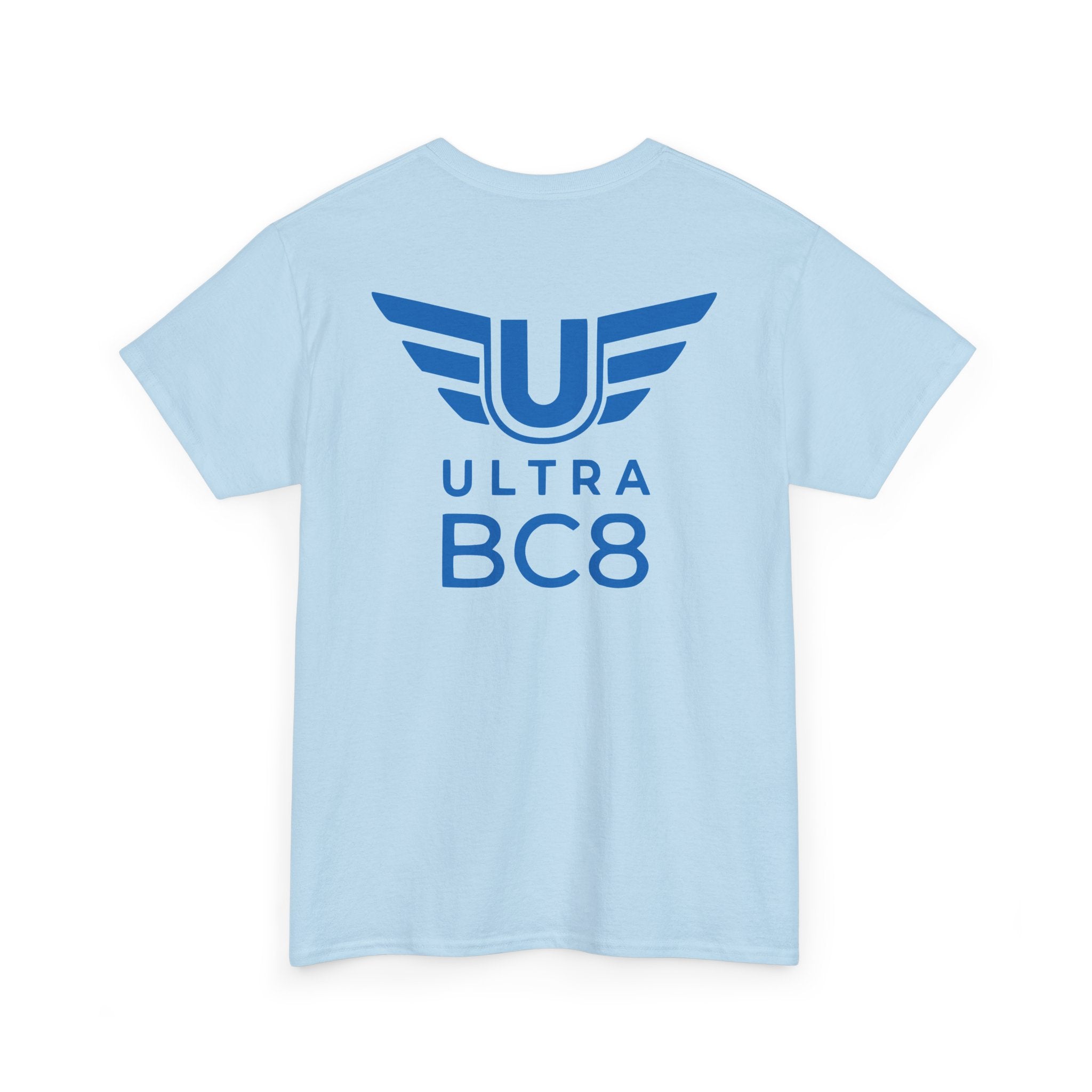 SW_Ultra BC8 Logo Tee - Front and Back Print Blue Font - 100% Cotton