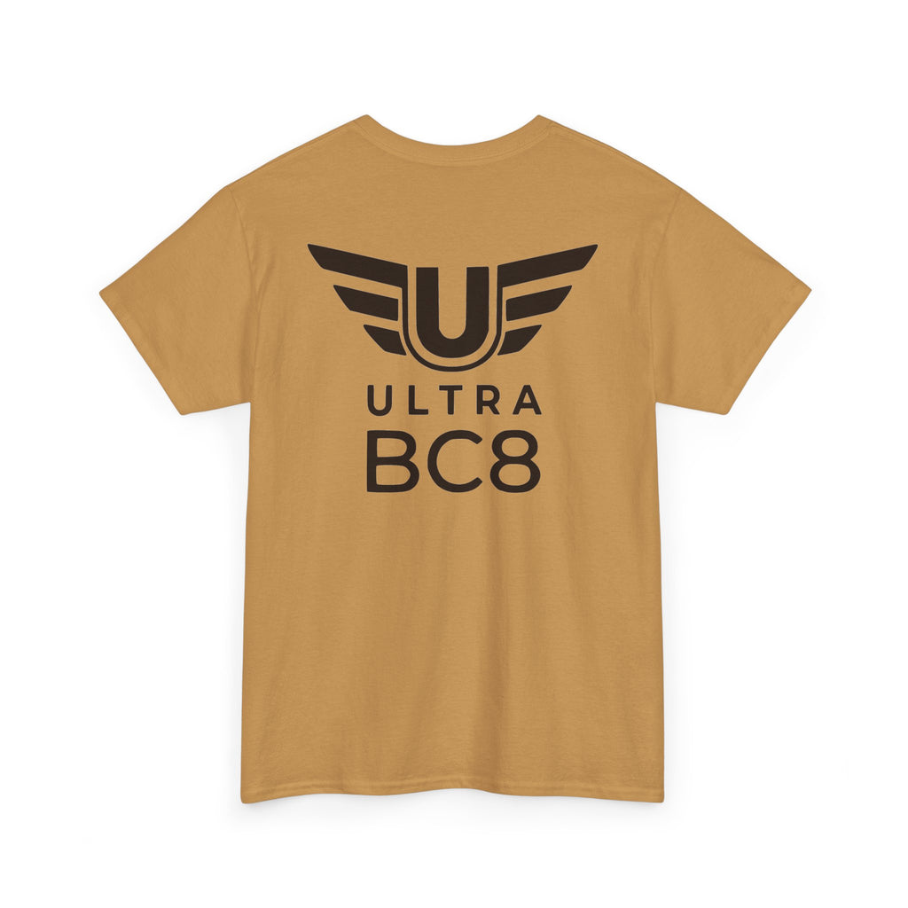 SW_Ultra BC8 Logo Tee - Front and Back Print Black Font - 100% Cotton