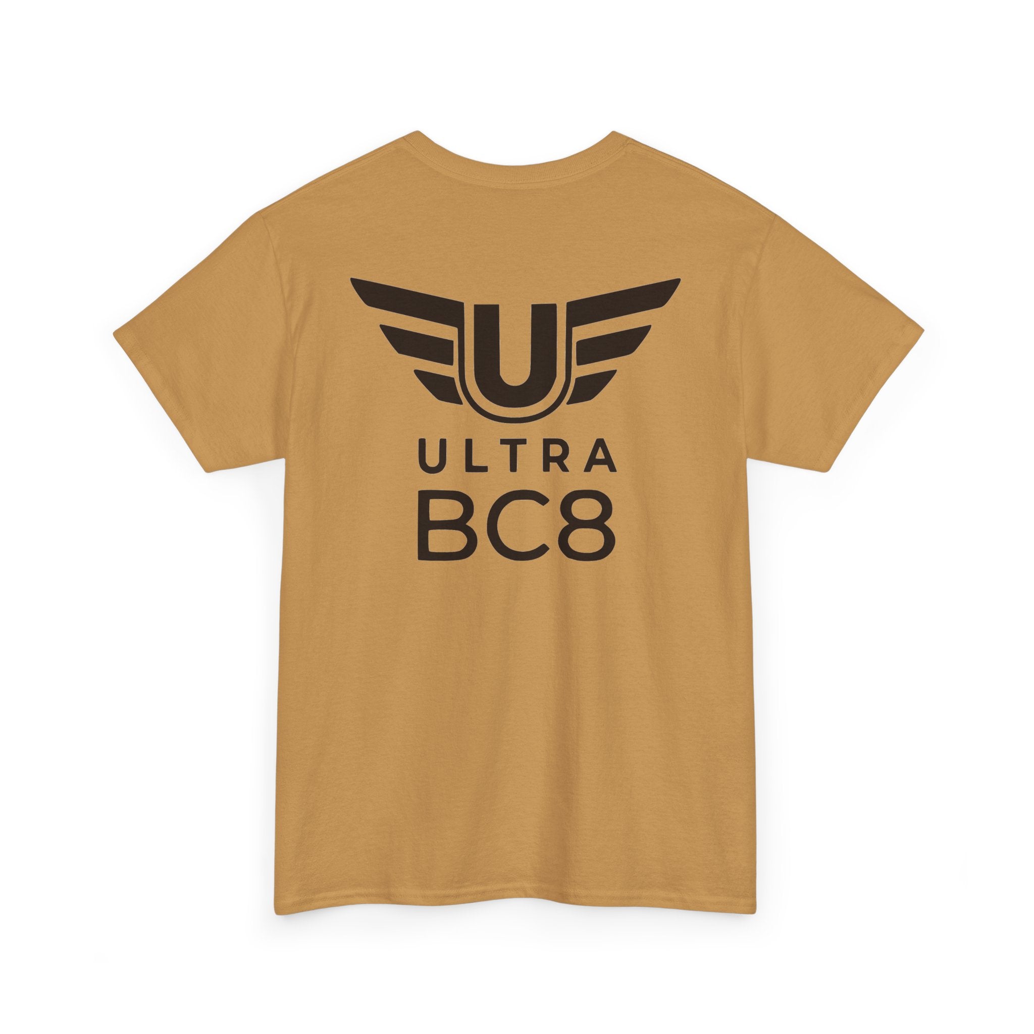 SW_Ultra BC8 Logo Tee - Front and Back Print Black Font - 100% Cotton