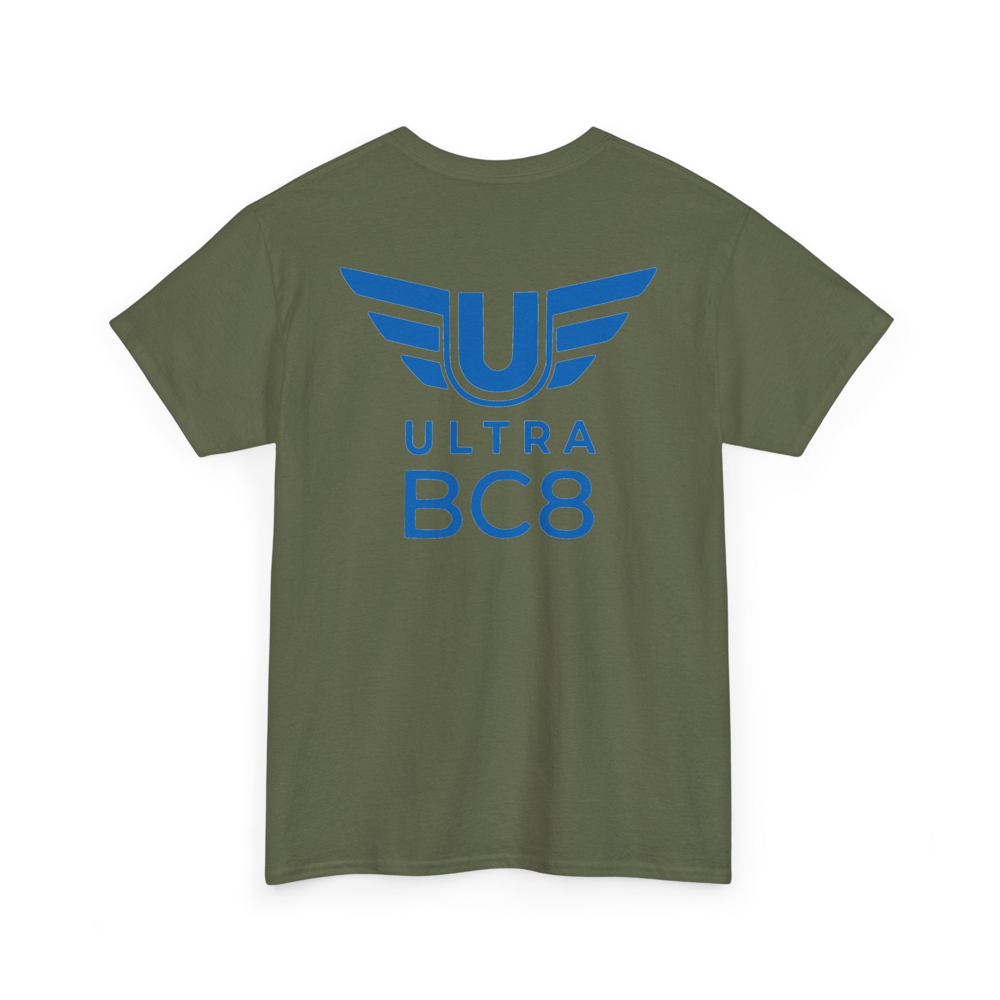 SW_Ultra BC8 Logo Tee - Front and Back Print Blue Font - 100% Cotton