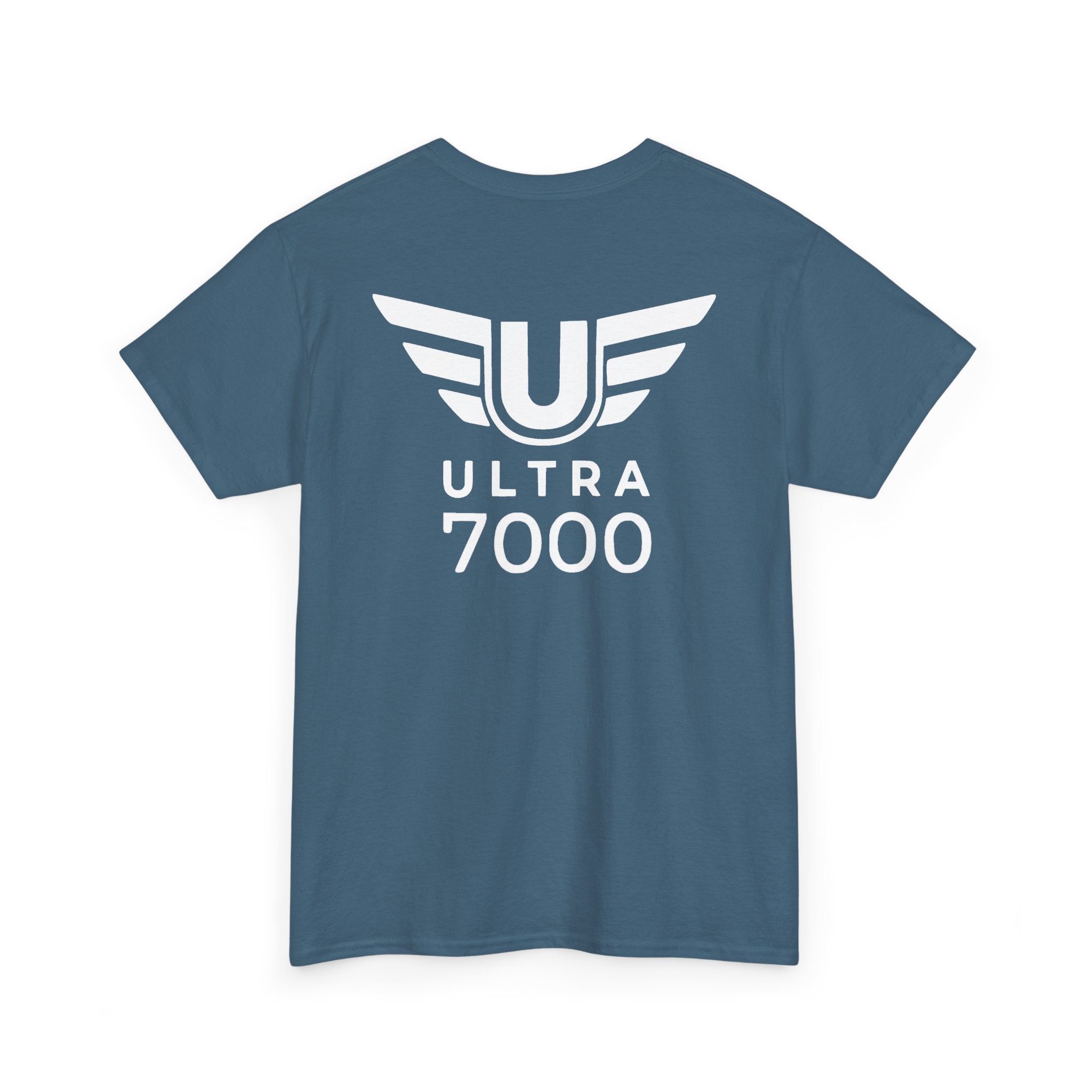 SW_Ultra 7000 Logo Tee - Front and Back Print - White Font - 100% Cotton
