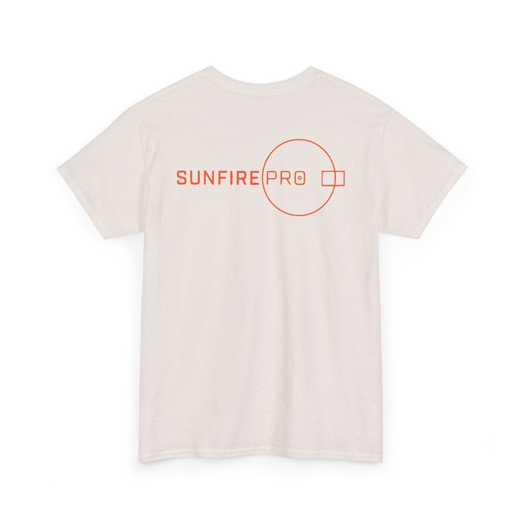 SW_SUNFIRE PRO Logo Tee - Front and Back Print Orange Font - 100% Cotton