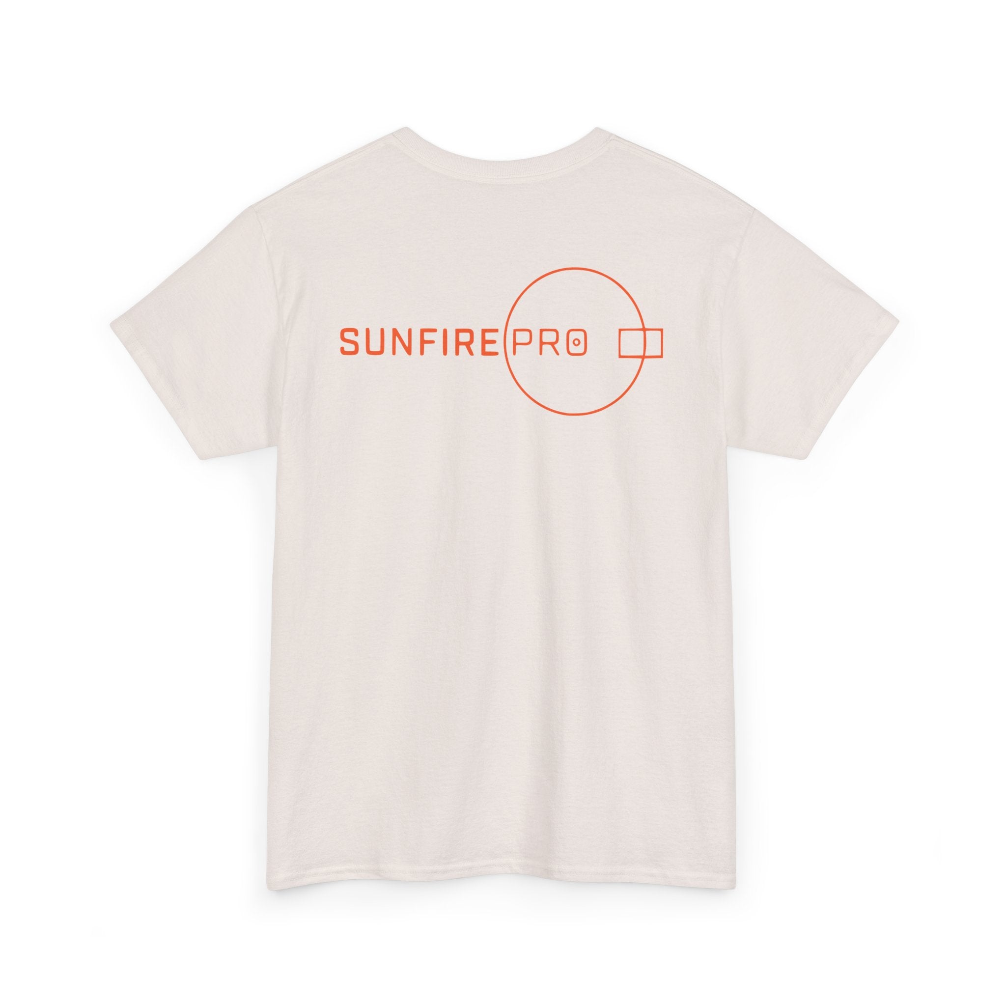 SW_SUNFIRE PRO Logo Tee - Front and Back Print Orange Font - 100% Cotton