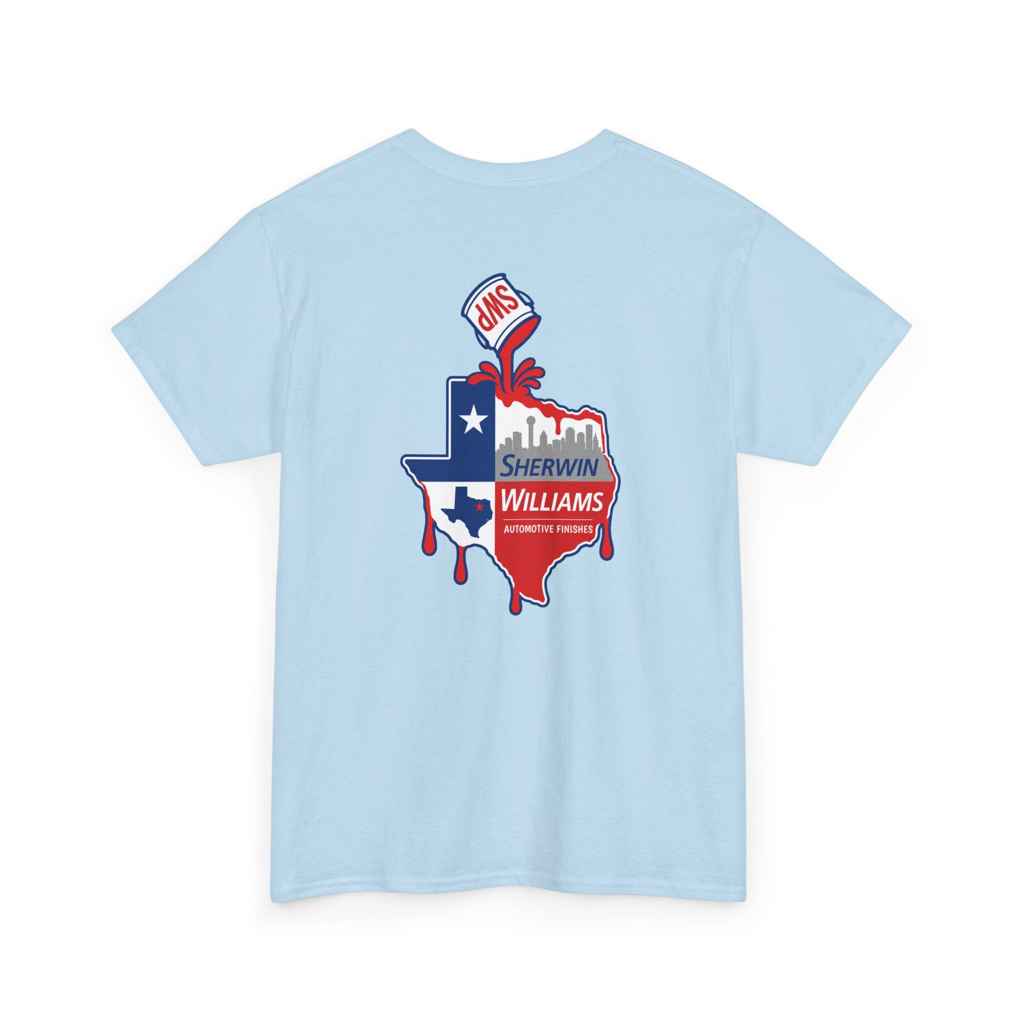 SW Cover Texas Design - T-Shirt — Paint Inspired Front & Back Design - 100% Cotton Tee