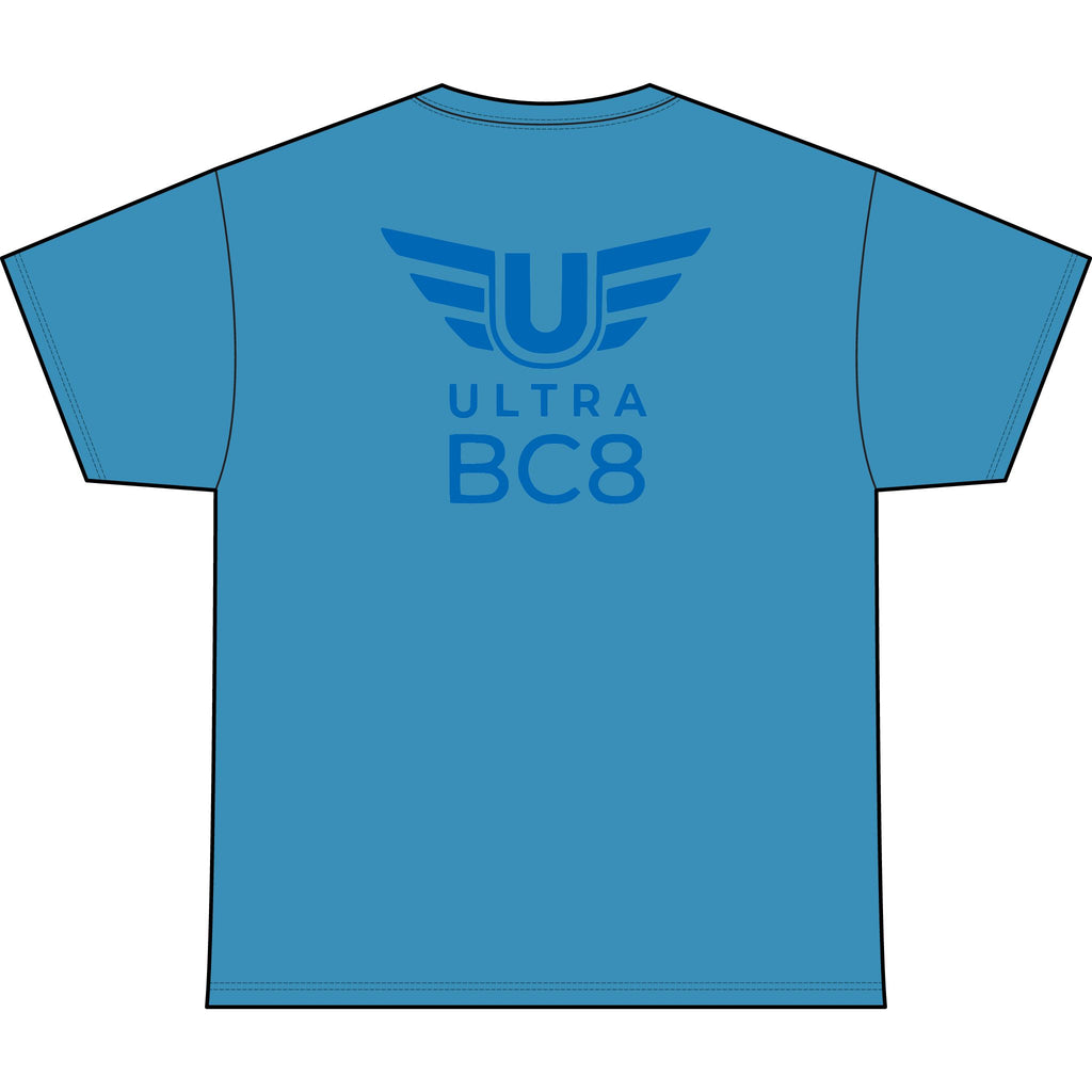 SW_Ultra BC8 Logo Performance Tee — Front & Back Design - Blue Font