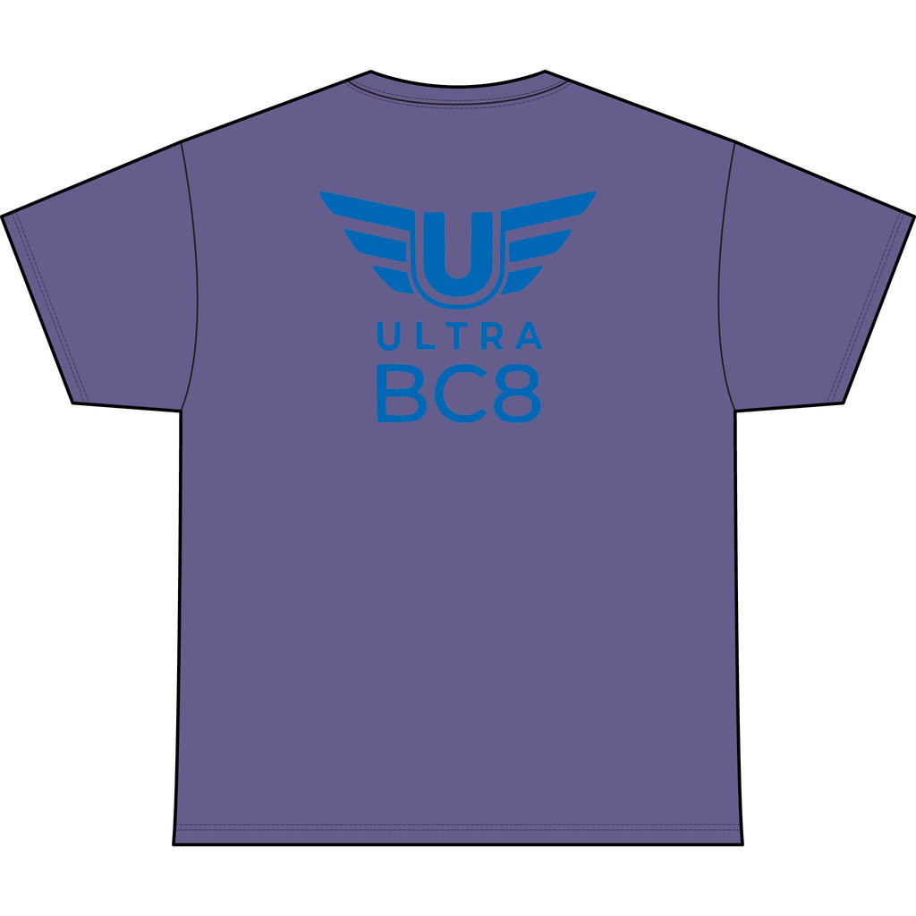 SW_Ultra BC8 Logo Performance Tee — Front & Back Design - Blue Font
