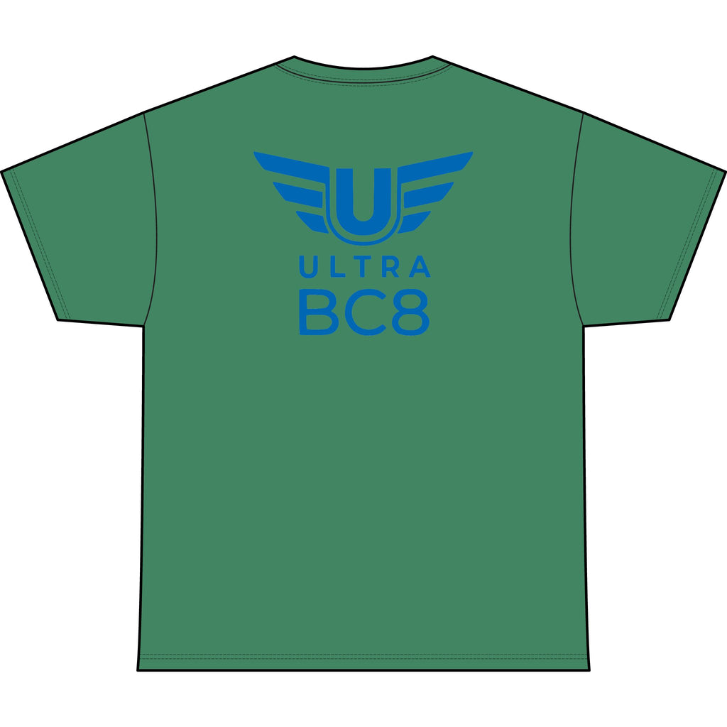 SW_Ultra BC8 Logo Performance Tee — Front & Back Design - Blue Font