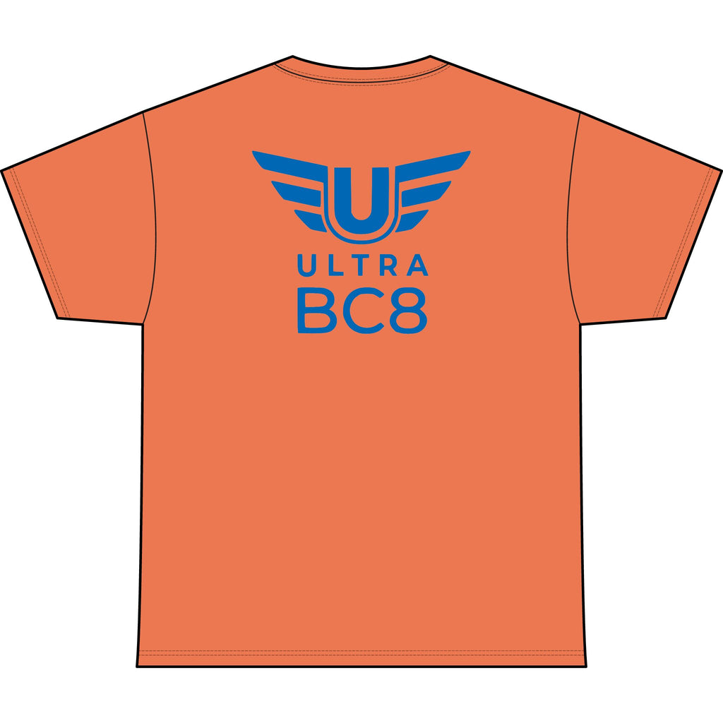 SW_Ultra BC8 Logo Performance Tee — Front & Back Design - Blue Font