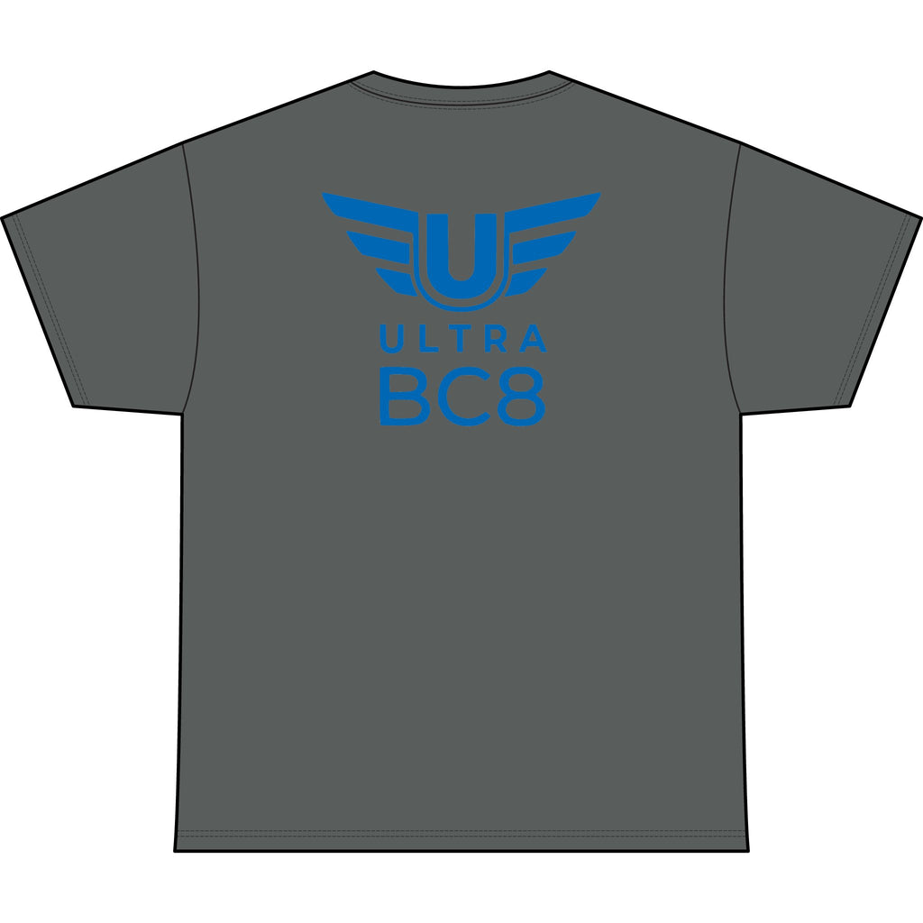 SW_Ultra BC8 Logo Performance Tee — Front & Back Design - Blue Font