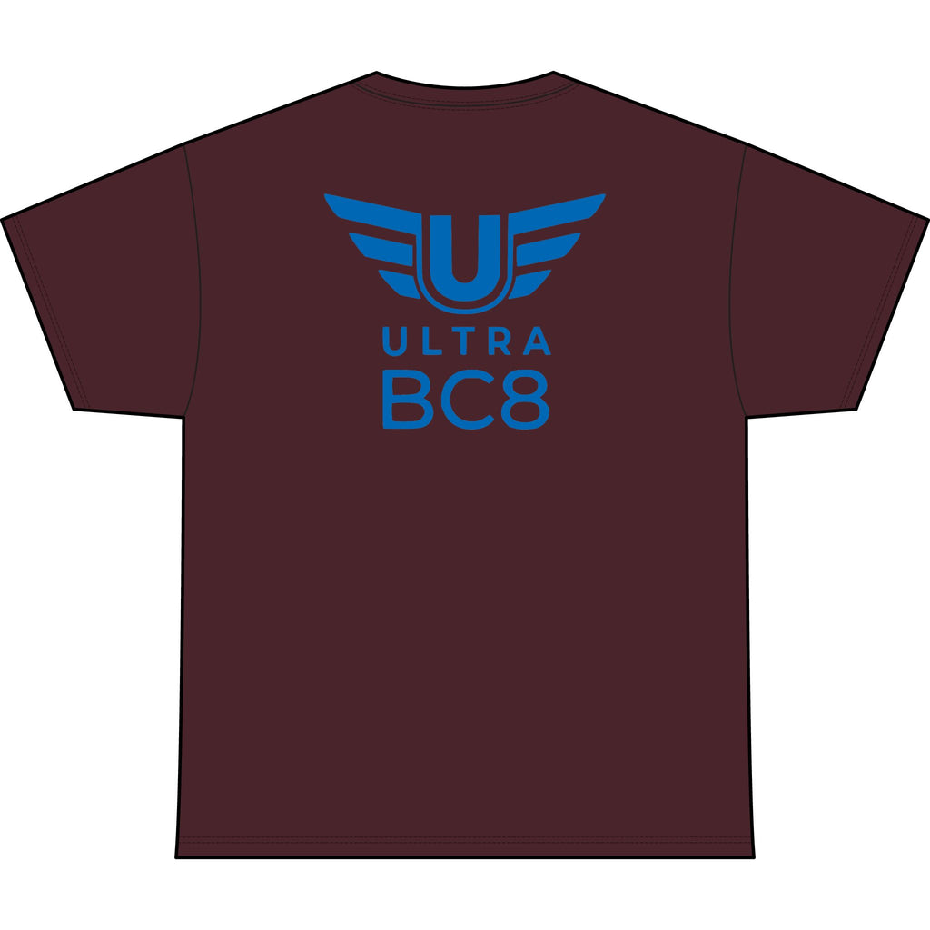 SW_Ultra BC8 Logo Performance Tee — Front & Back Design - Blue Font