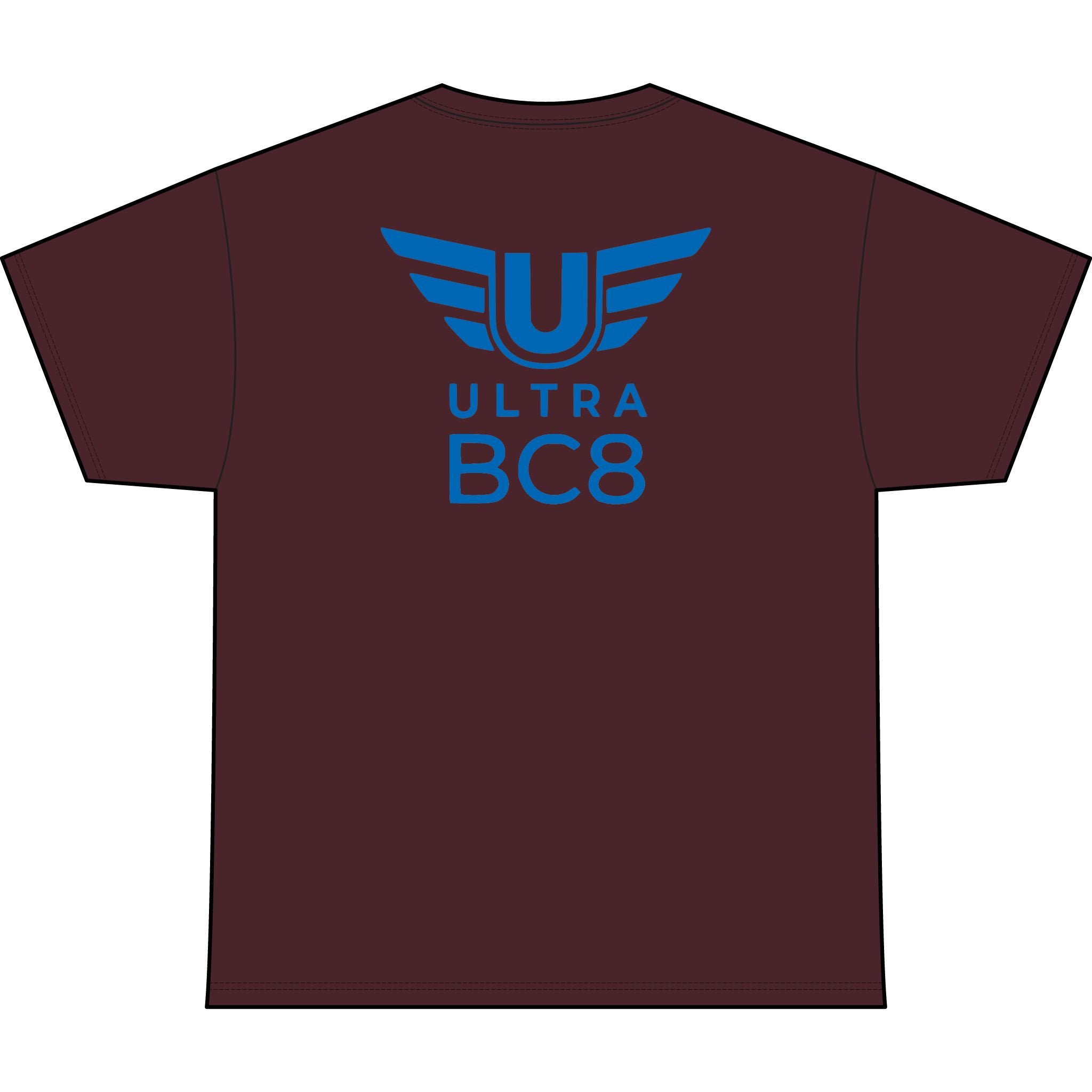 SW_Ultra BC8 Logo Performance Tee — Front & Back Design - Blue Font