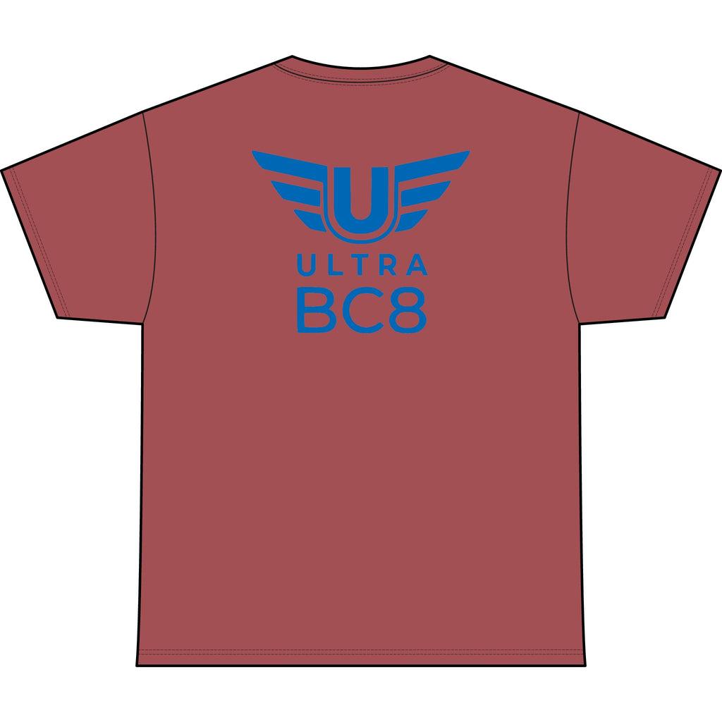 SW_Ultra BC8 Logo Performance Tee — Front & Back Design - Blue Font