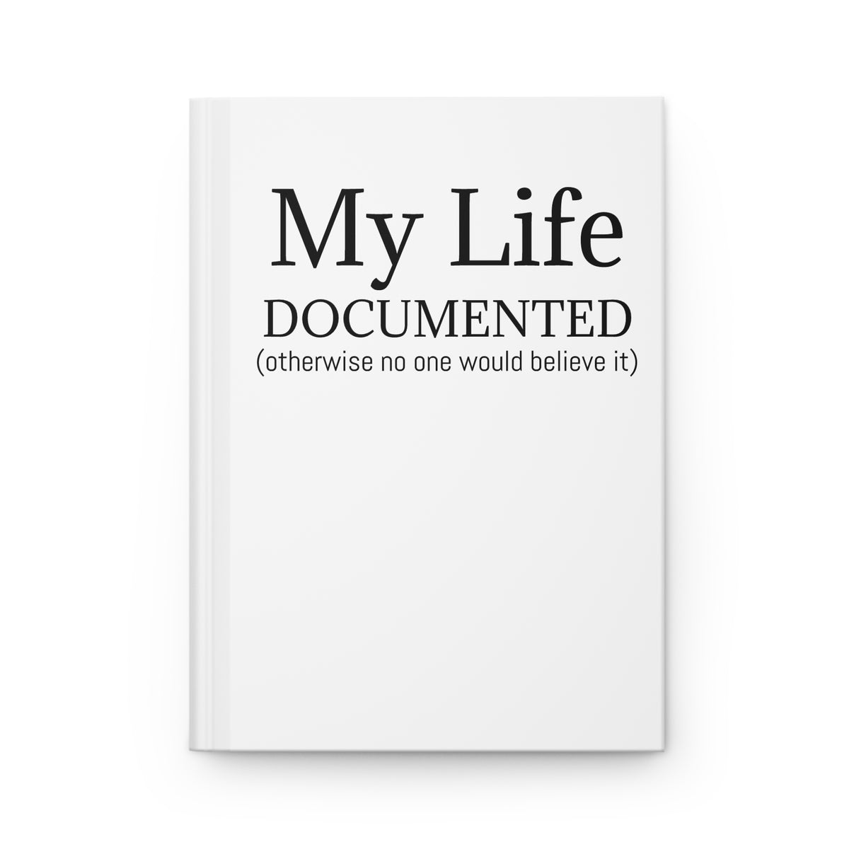 Your Perfect Journal, My Life Documented (otherwise no one would believe it), for the writer in you. Write your story!