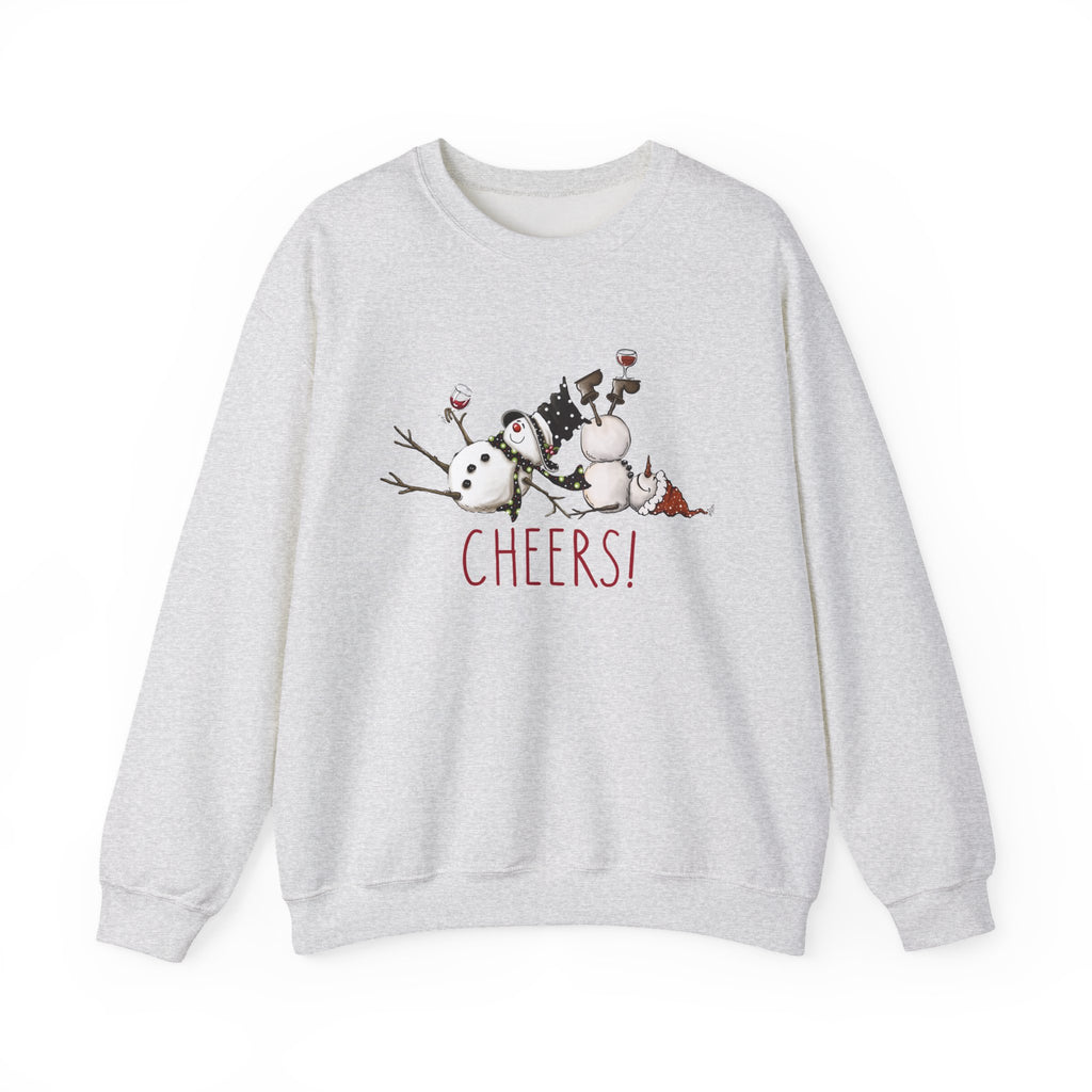 Cheers to Tipsy Snowman BFFs! Perfect Sweatshirt, Holiday Fun, Winter Wear, Christmas Crewneck, Festive Pullover, Party Tops, Best Friends