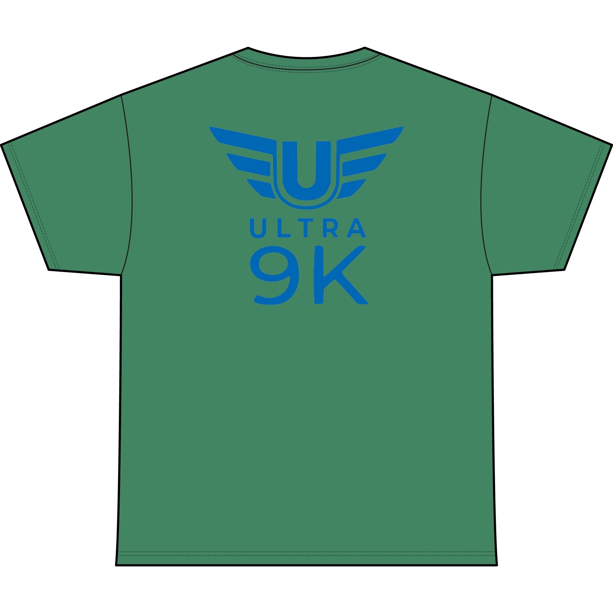 SW_Ultra 9K Logo Performance Tee — Front & Back Design - Blue Font