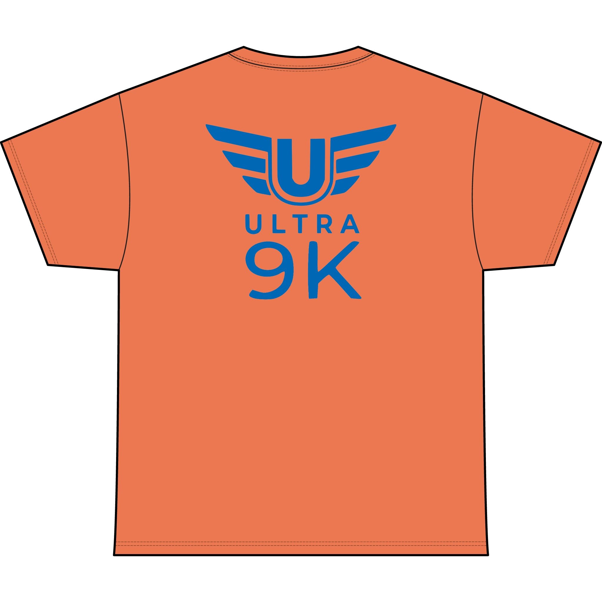 SW_Ultra 9K Logo Performance Tee — Front & Back Design - Blue Font