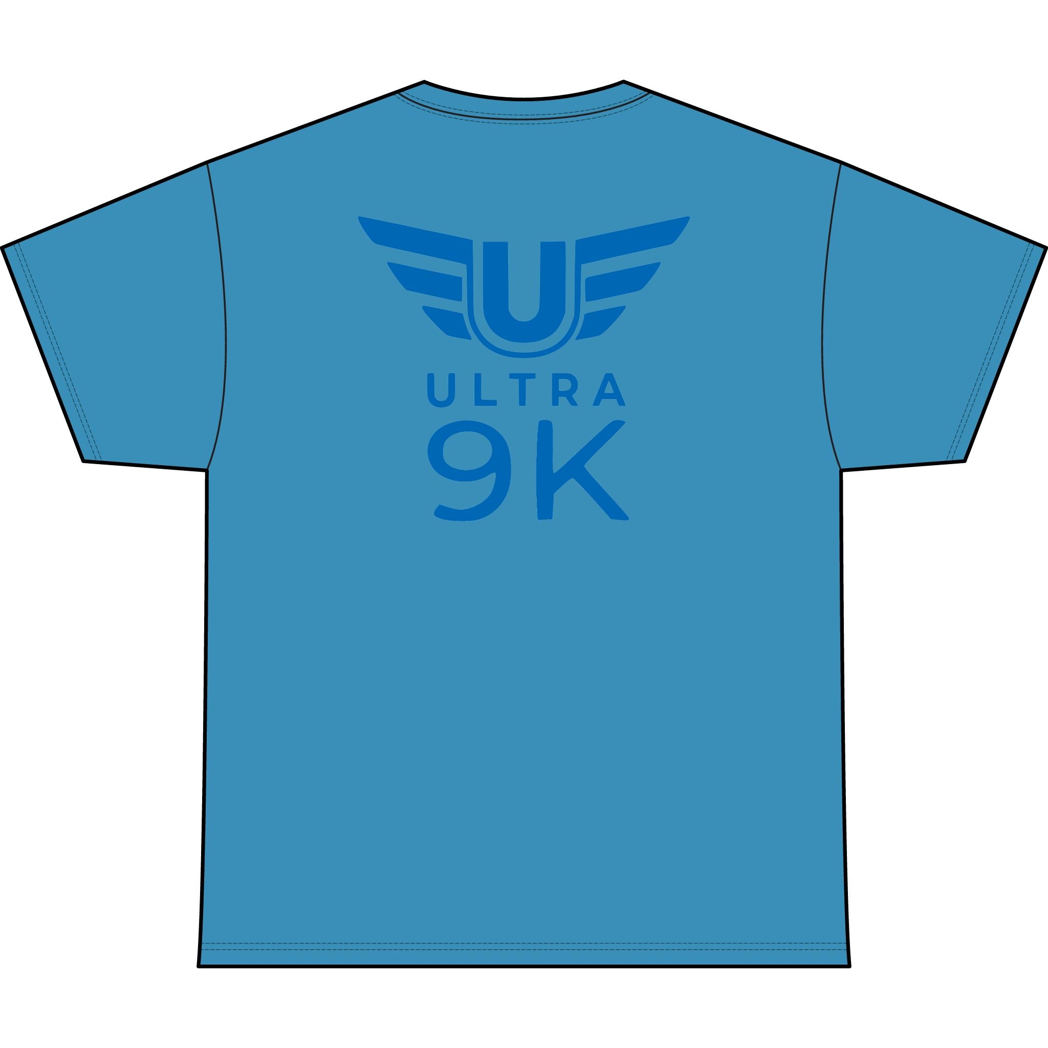 SW_Ultra 9K Logo Performance Tee — Front & Back Design - Blue Font