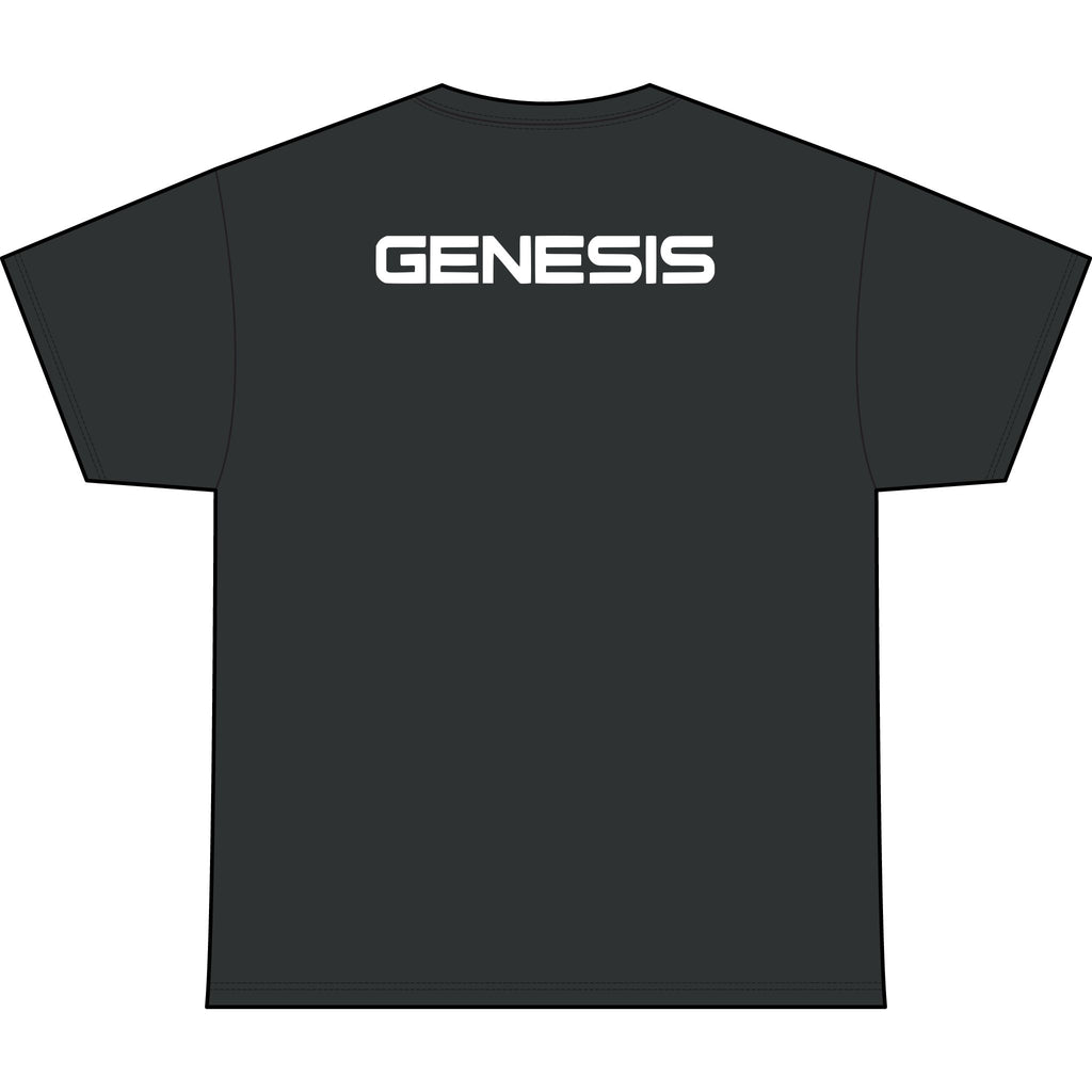 SW_Genesis Logo Performance Tee — Front & Back Design White Font