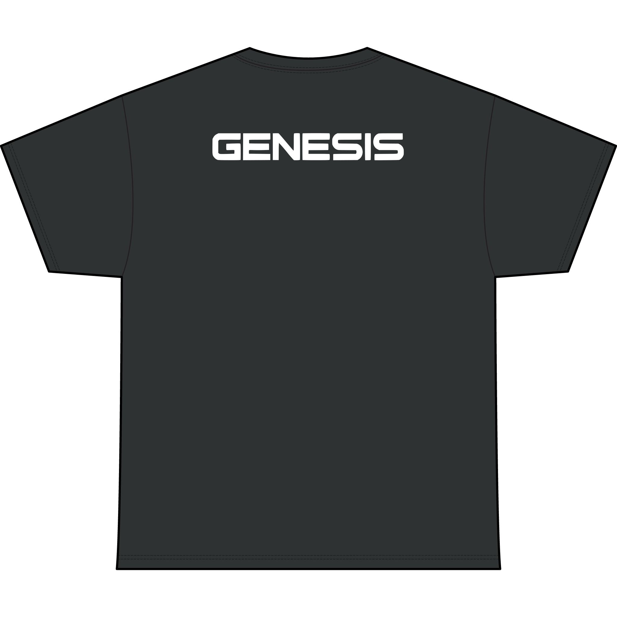 SW_Genesis Logo Performance Tee — Front & Back Design White Font