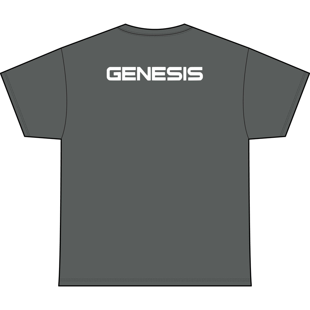 SW_Genesis Logo Performance Tee — Front & Back Design White Font