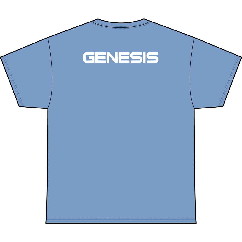 SW_Genesis Logo Performance Tee — Front & Back Design White Font