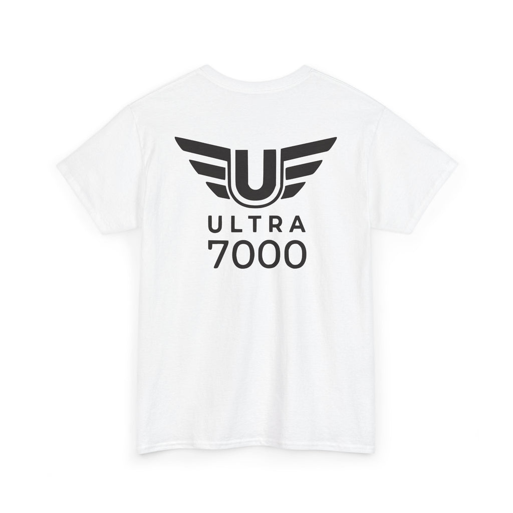 SW_Ultra 7000 Logo Tee - Front and Back Print Black Font - 100% Cotton