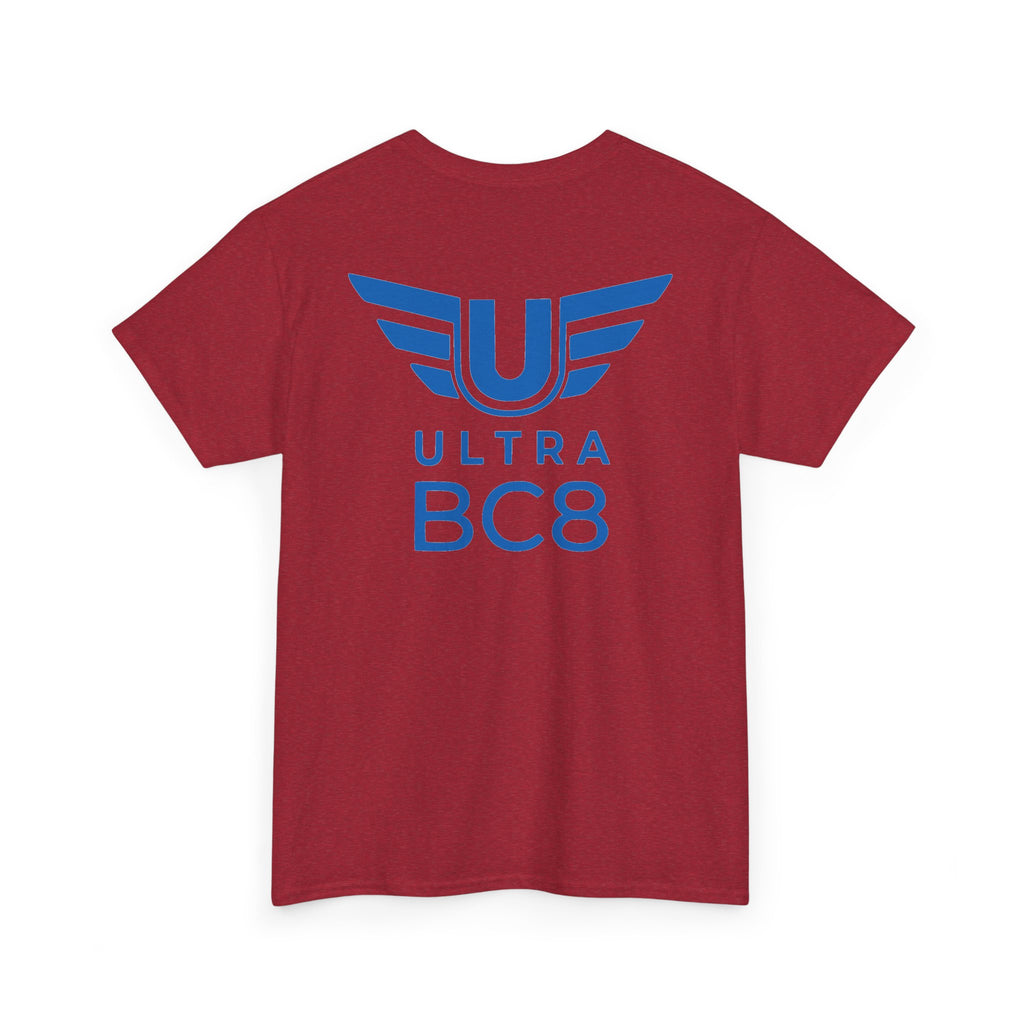 SW_Ultra BC8 Logo Tee - Front and Back Print Blue Font - 100% Cotton