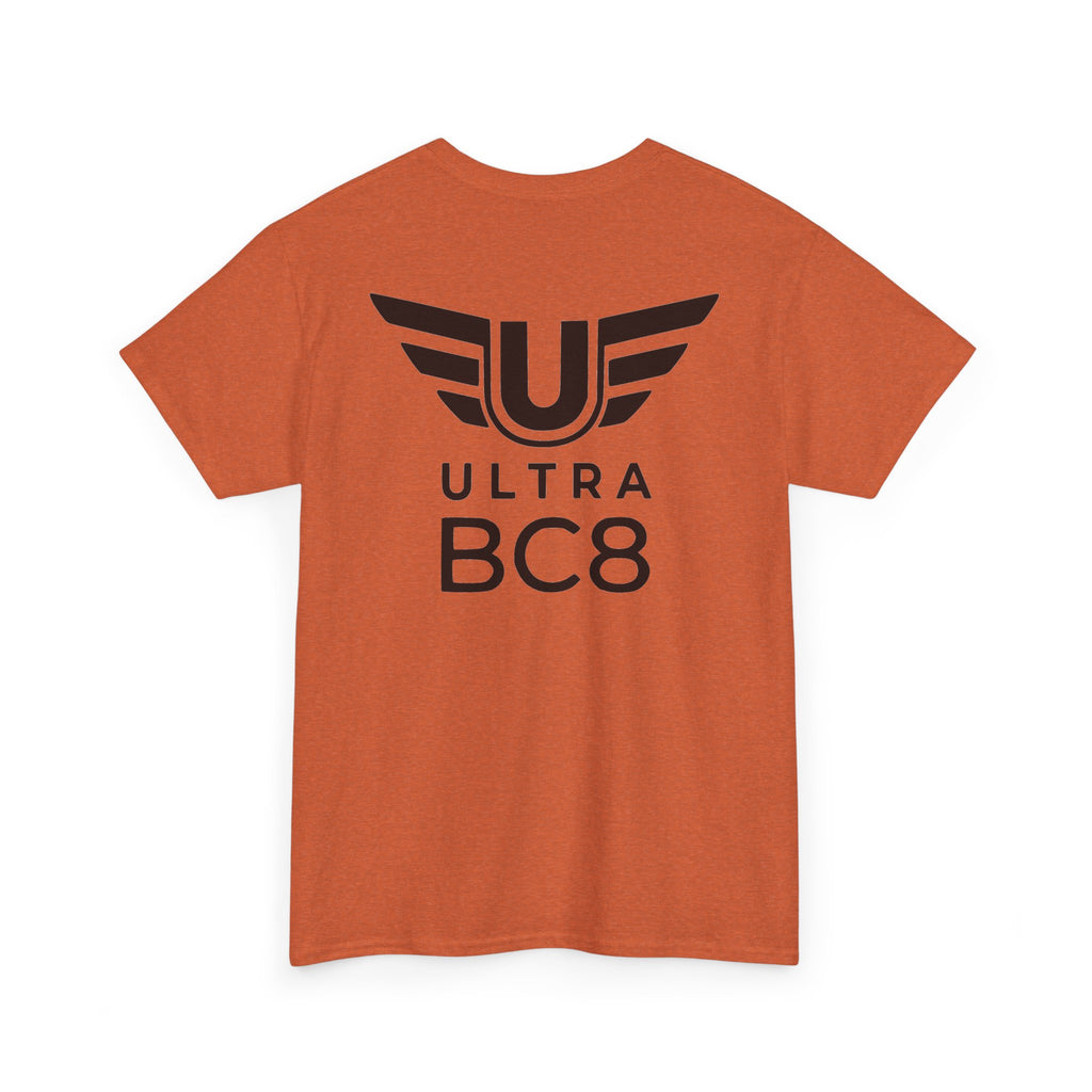 SW_Ultra BC8 Logo Tee - Front and Back Print Black Font - 100% Cotton