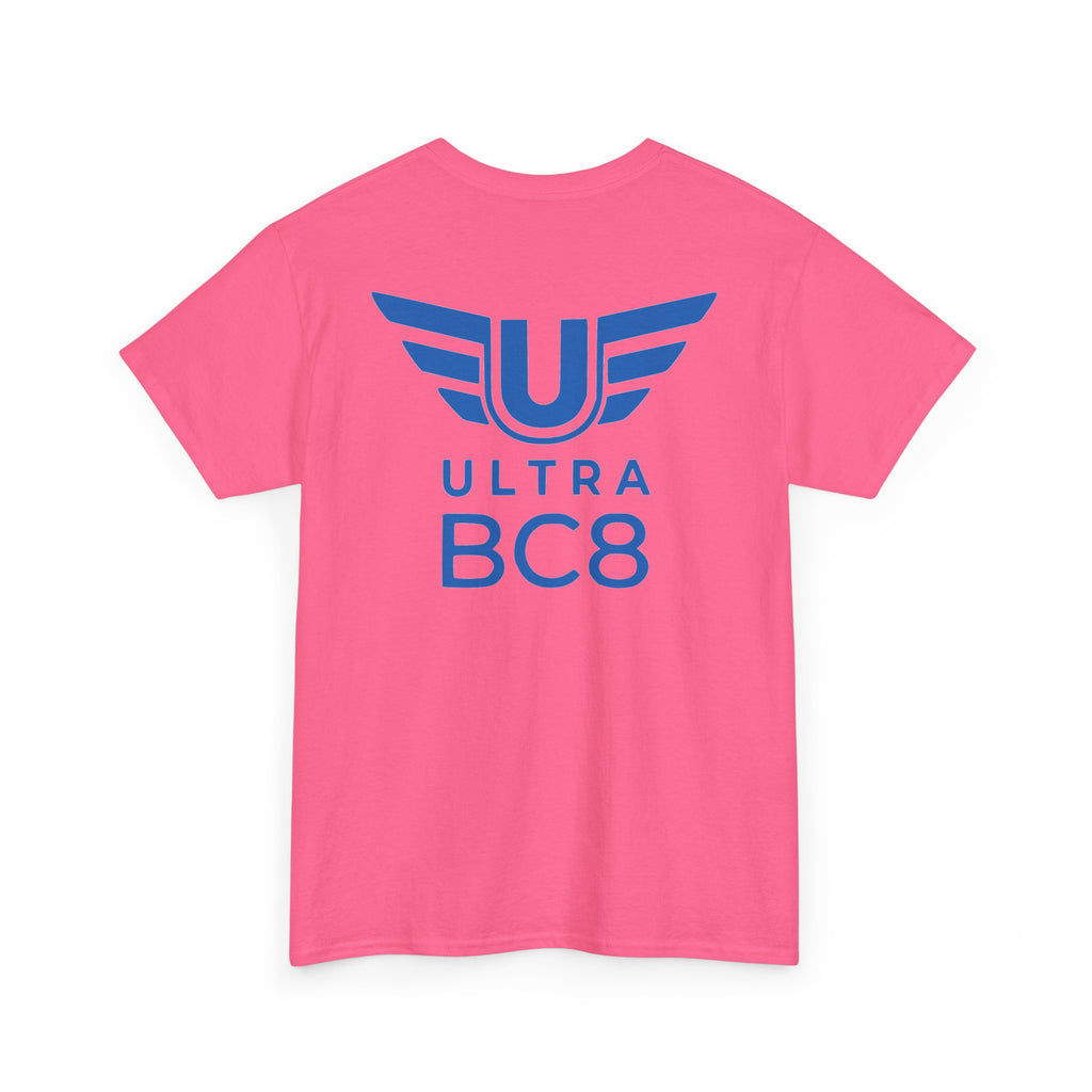 SW_Ultra BC8 Logo Tee - Front and Back Print Blue Font - 100% Cotton