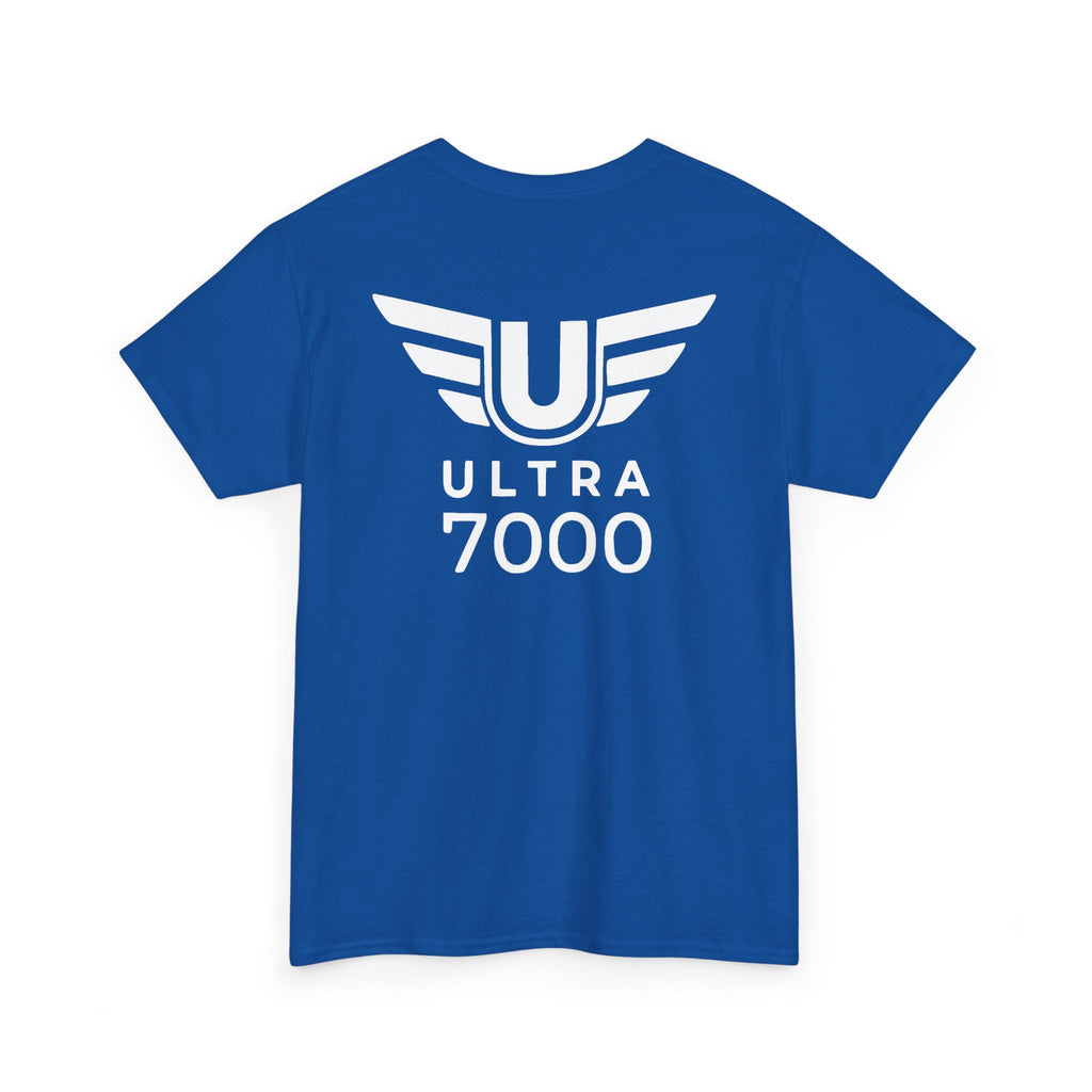 SW_Ultra 7000 Logo Tee - Front and Back Print - White Font - 100% Cotton