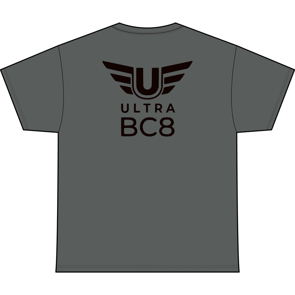 SW_Ultra BC8 Logo Performance Tee — Front & Back Design - Black Font