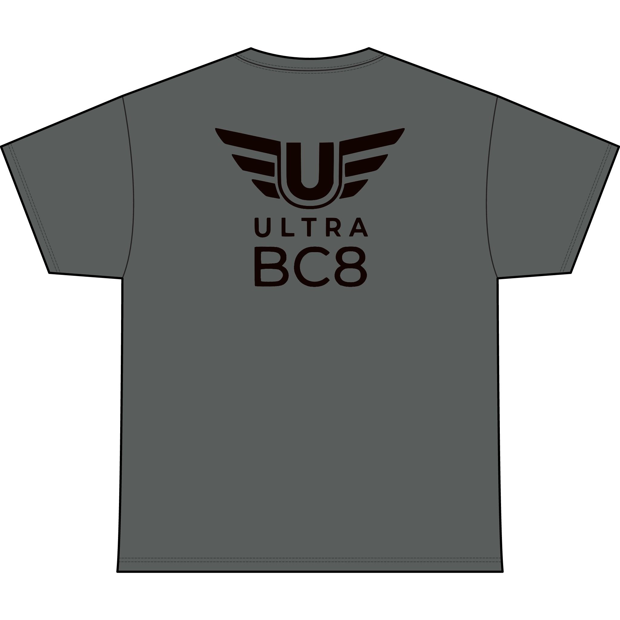 SW_Ultra BC8 Logo Performance Tee — Front & Back Design - Black Font