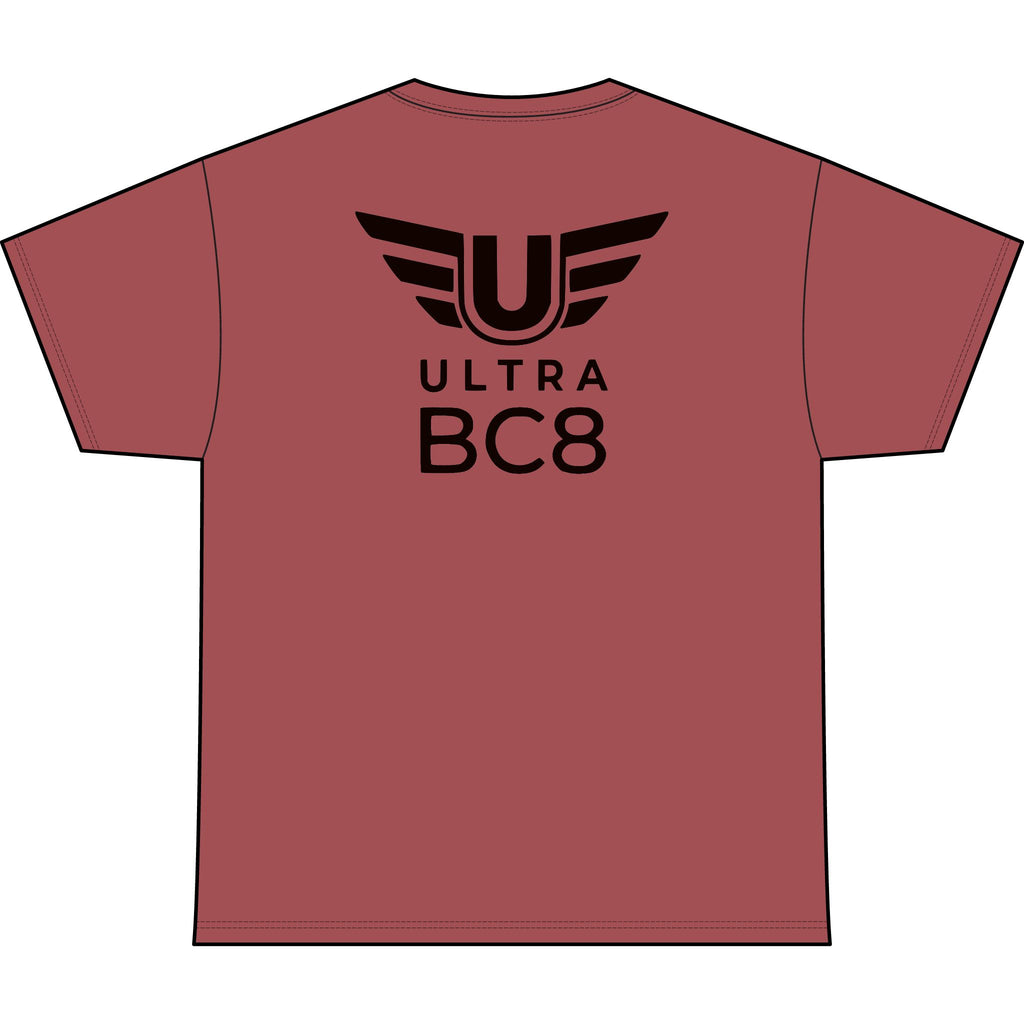 SW_Ultra BC8 Logo Performance Tee — Front & Back Design - Black Font