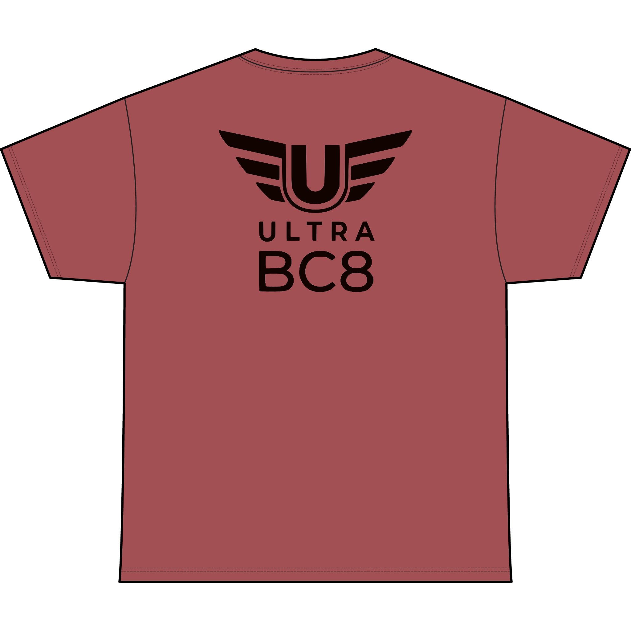 SW_Ultra BC8 Logo Performance Tee — Front & Back Design - Black Font