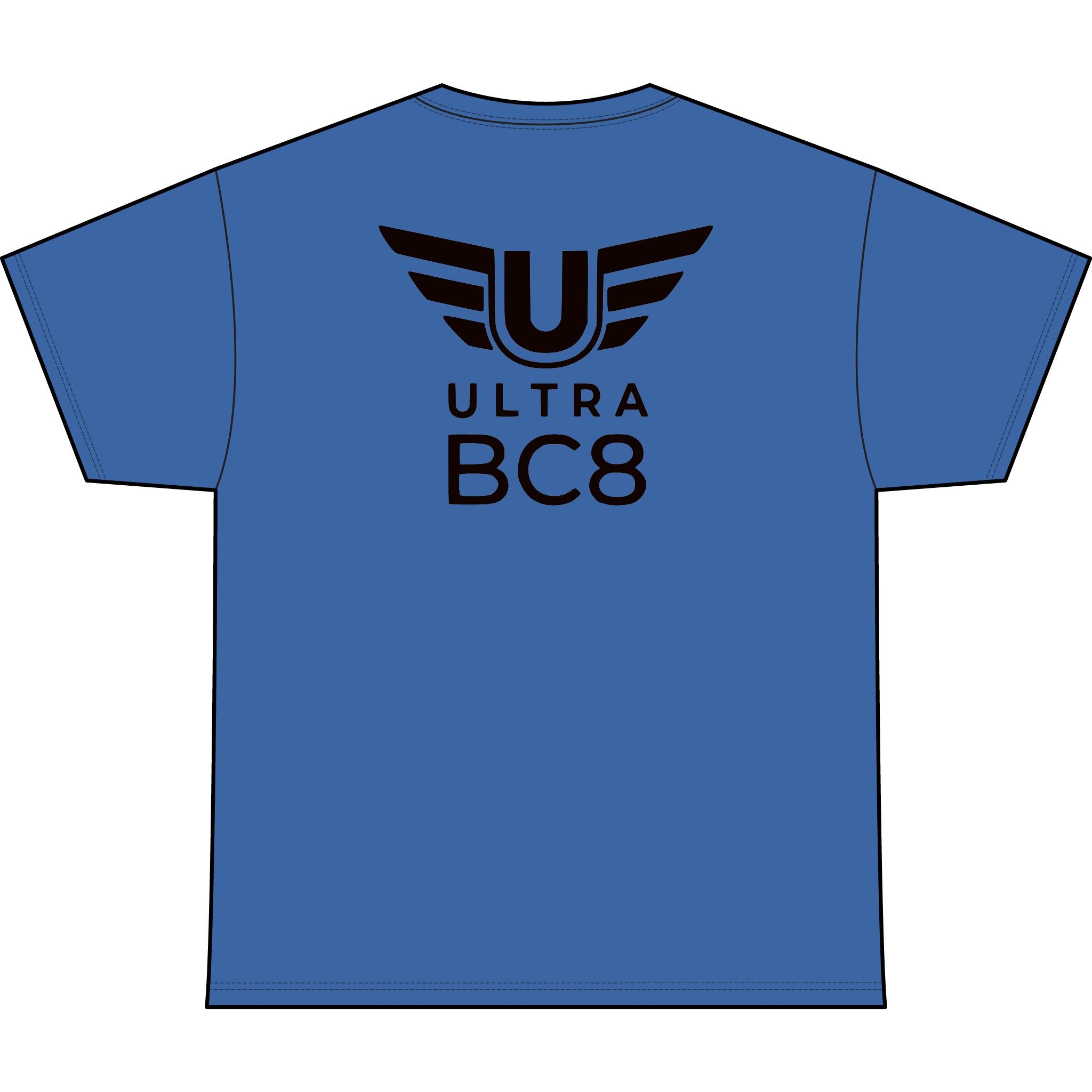 SW_Ultra BC8 Logo Performance Tee — Front & Back Design - Black Font