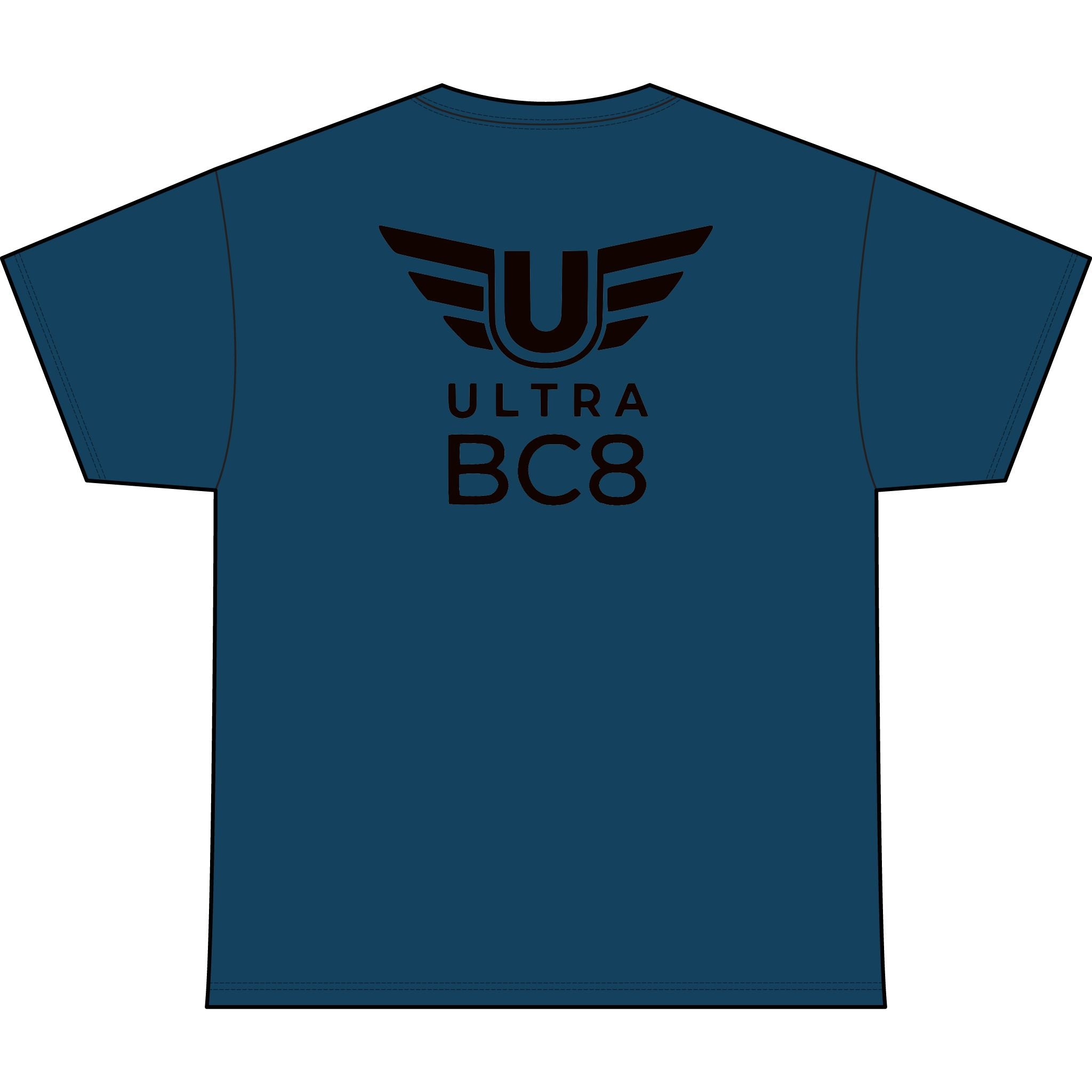 SW_Ultra BC8 Logo Performance Tee — Front & Back Design - Black Font