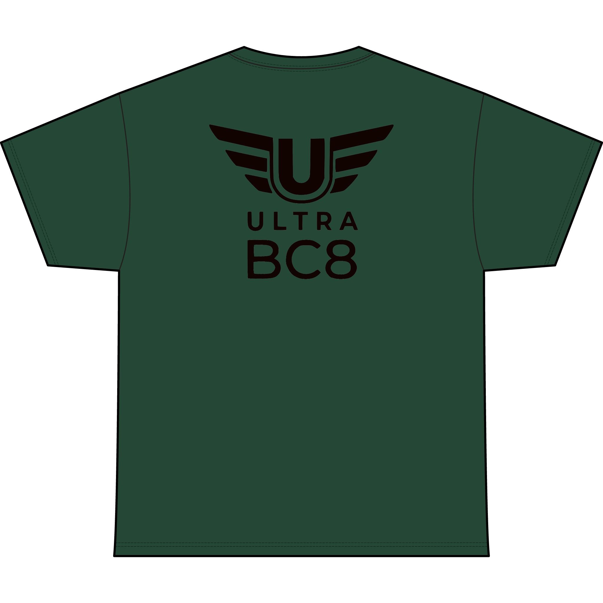 SW_Ultra BC8 Logo Performance Tee — Front & Back Design - Black Font
