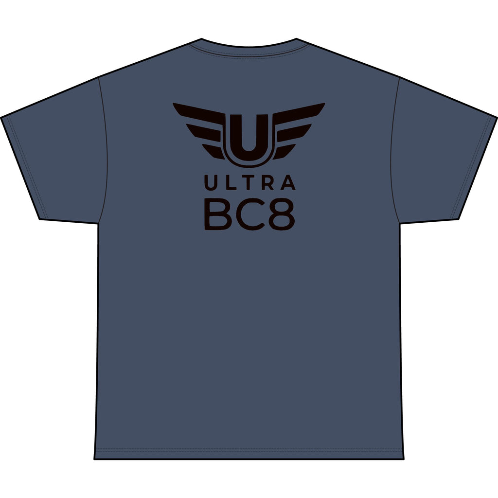 SW_Ultra BC8 Logo Performance Tee — Front & Back Design - Black Font